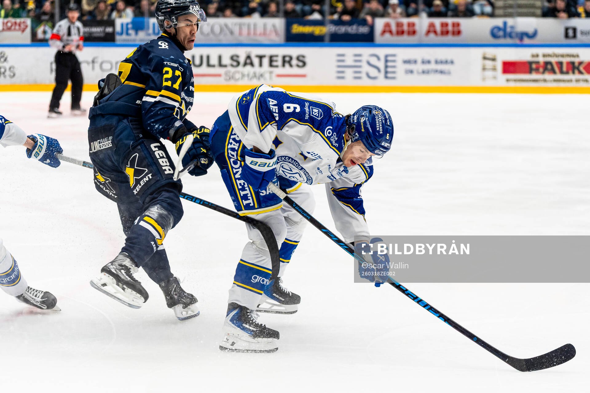 HV71s Jonathan Ang och Leksands Alexander Lundqvist