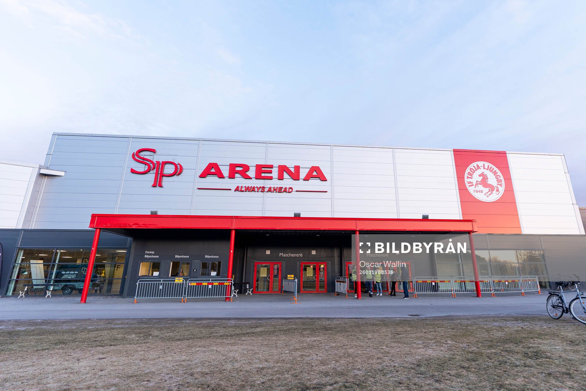 Exteriör vy av SP arena
