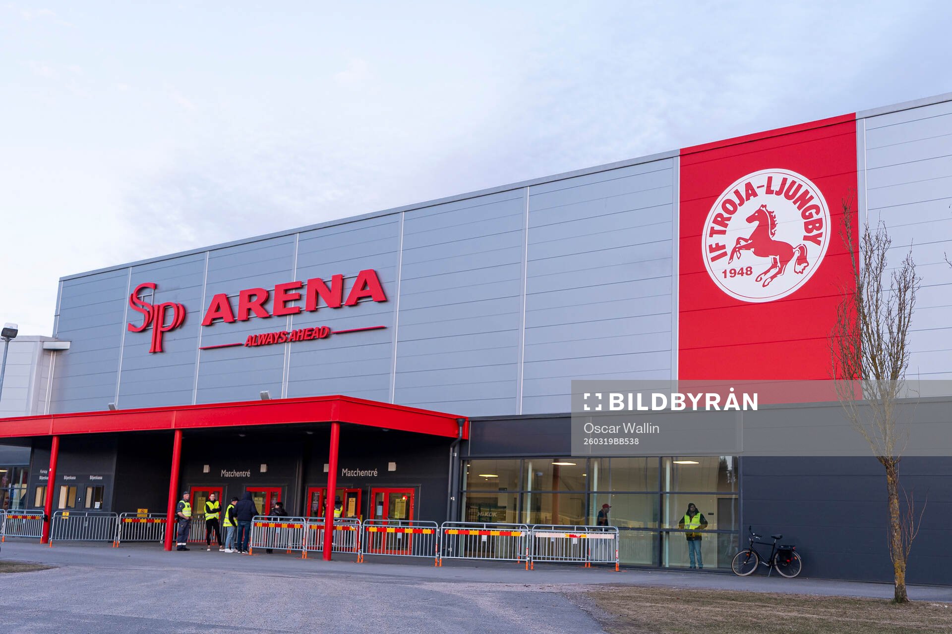 Exteriör vy av SP arena