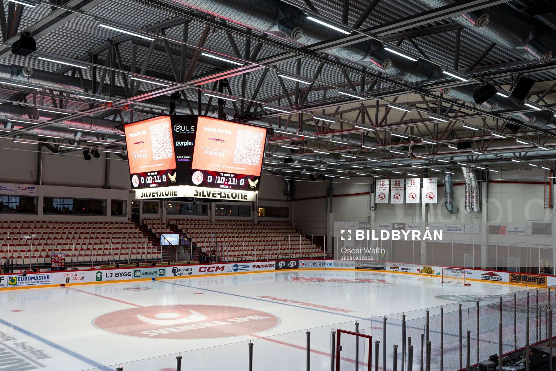 Interiör vy av SP arena