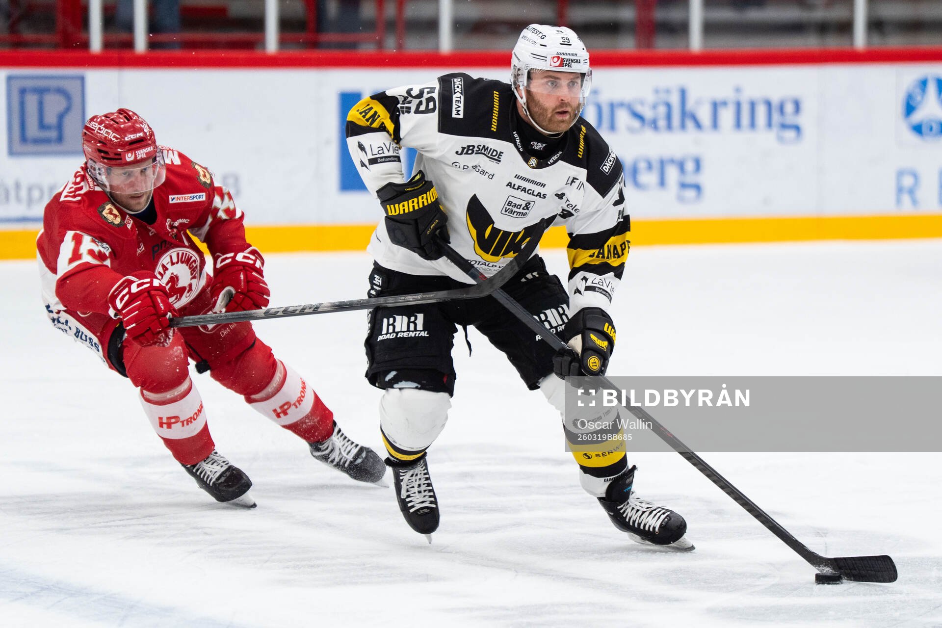 Troja/Ljungbys Axel Wemmenborn och Västerås Anton Mylläri