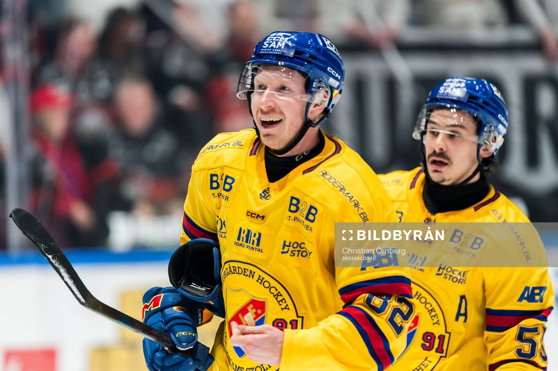 Djurgårdens Colby Sissons och Charles Hudon