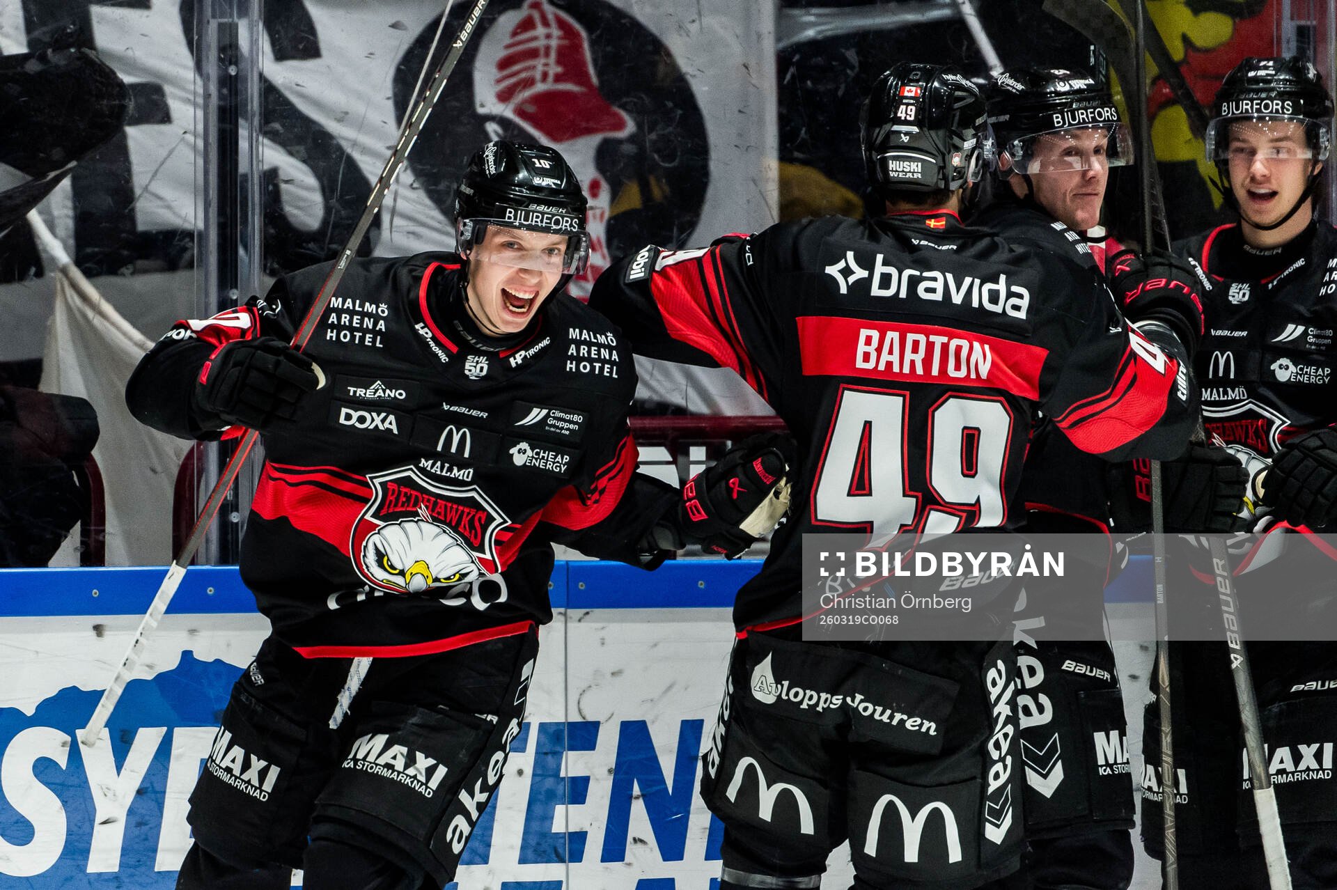 Malmö Redhawks William Von Barnekow jublar