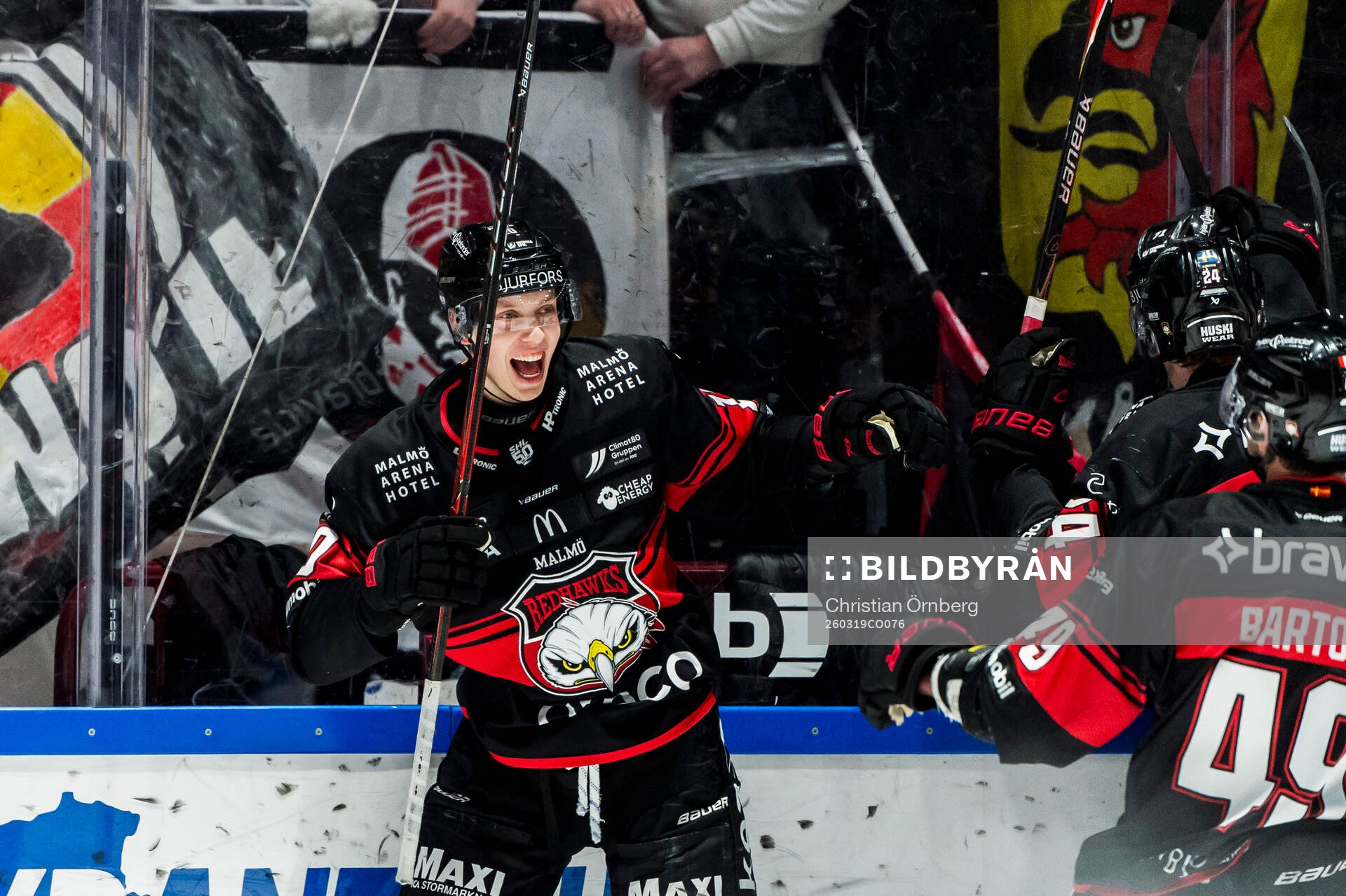 Malmö Redhawks William Von Barnekow jublar