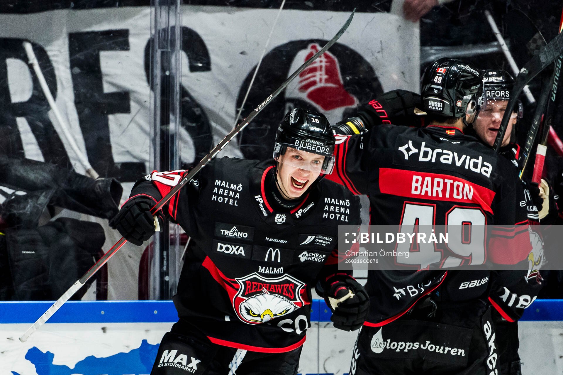 Malmö Redhawks William Von Barnekow jublar