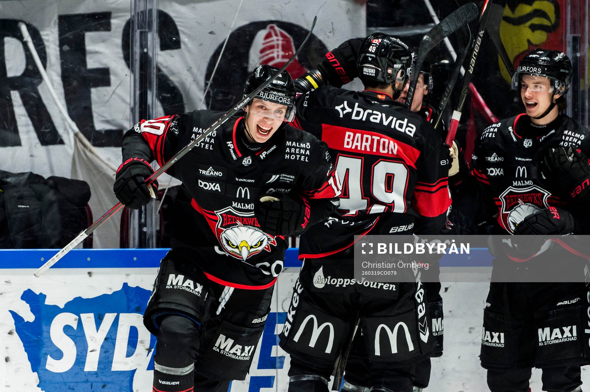 Malmö Redhawks William Von Barnekow jublar