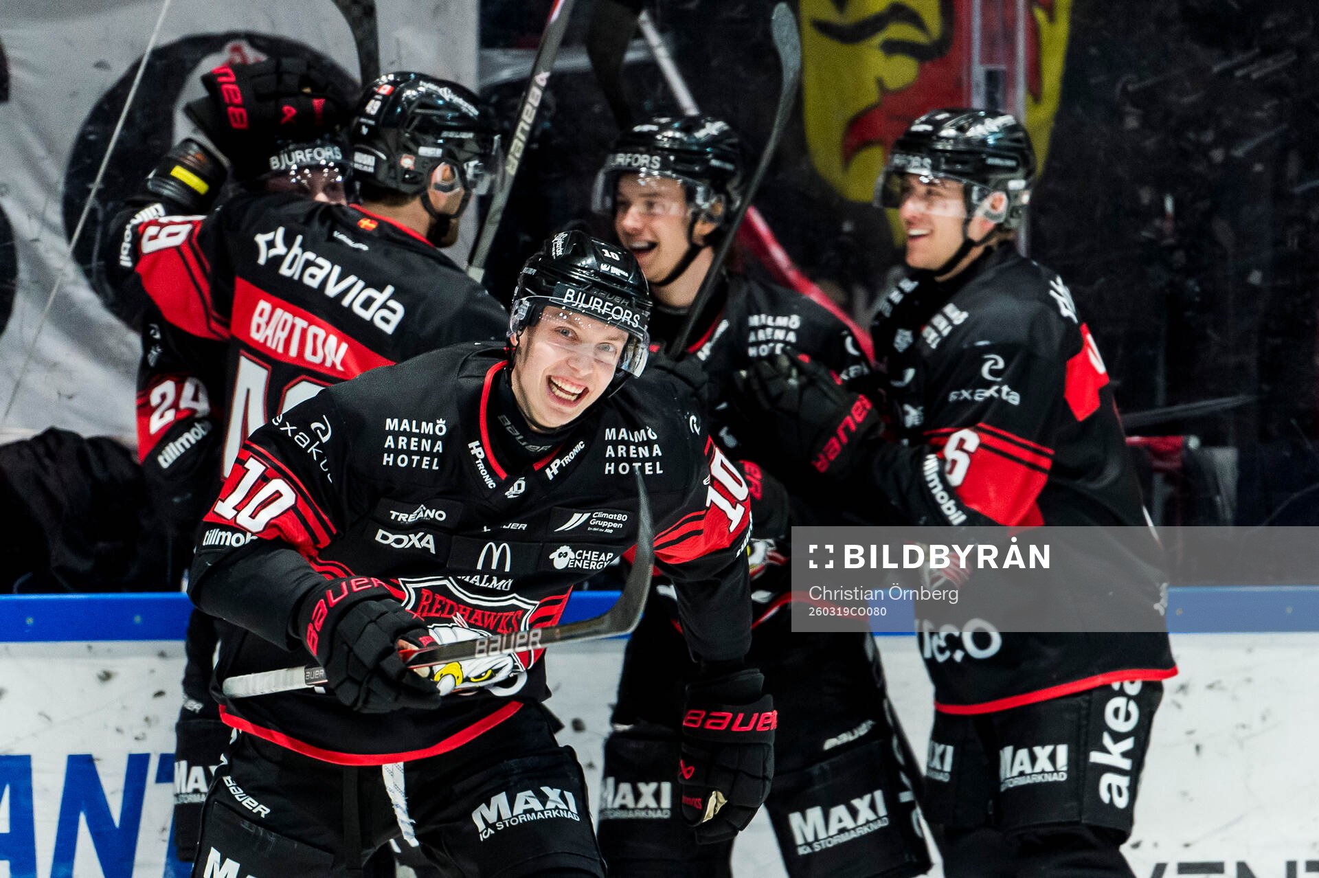 Malmö Redhawks William Von Barnekow jublar