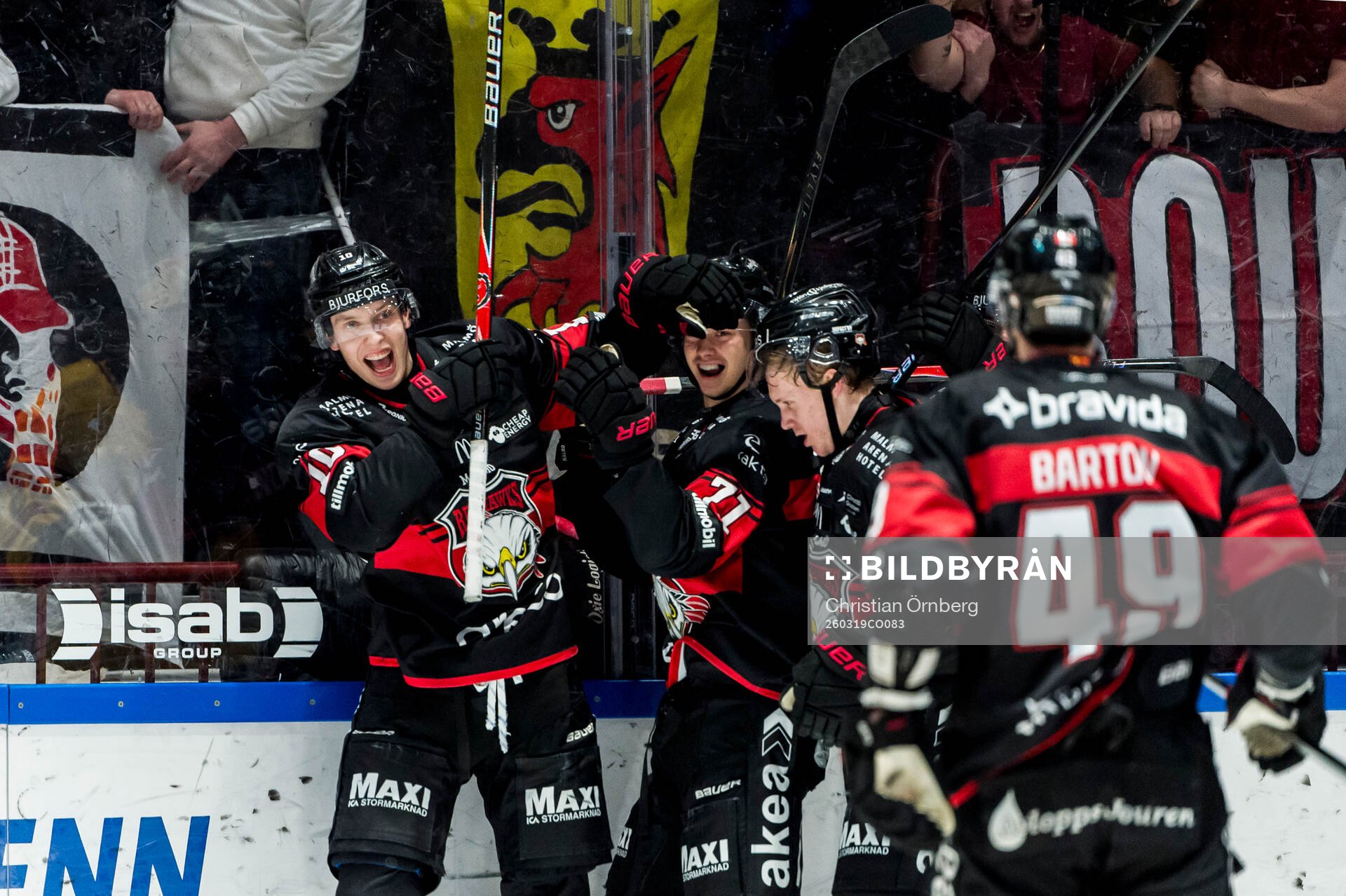 Malmö Redhawks William Von Barnekow jublar