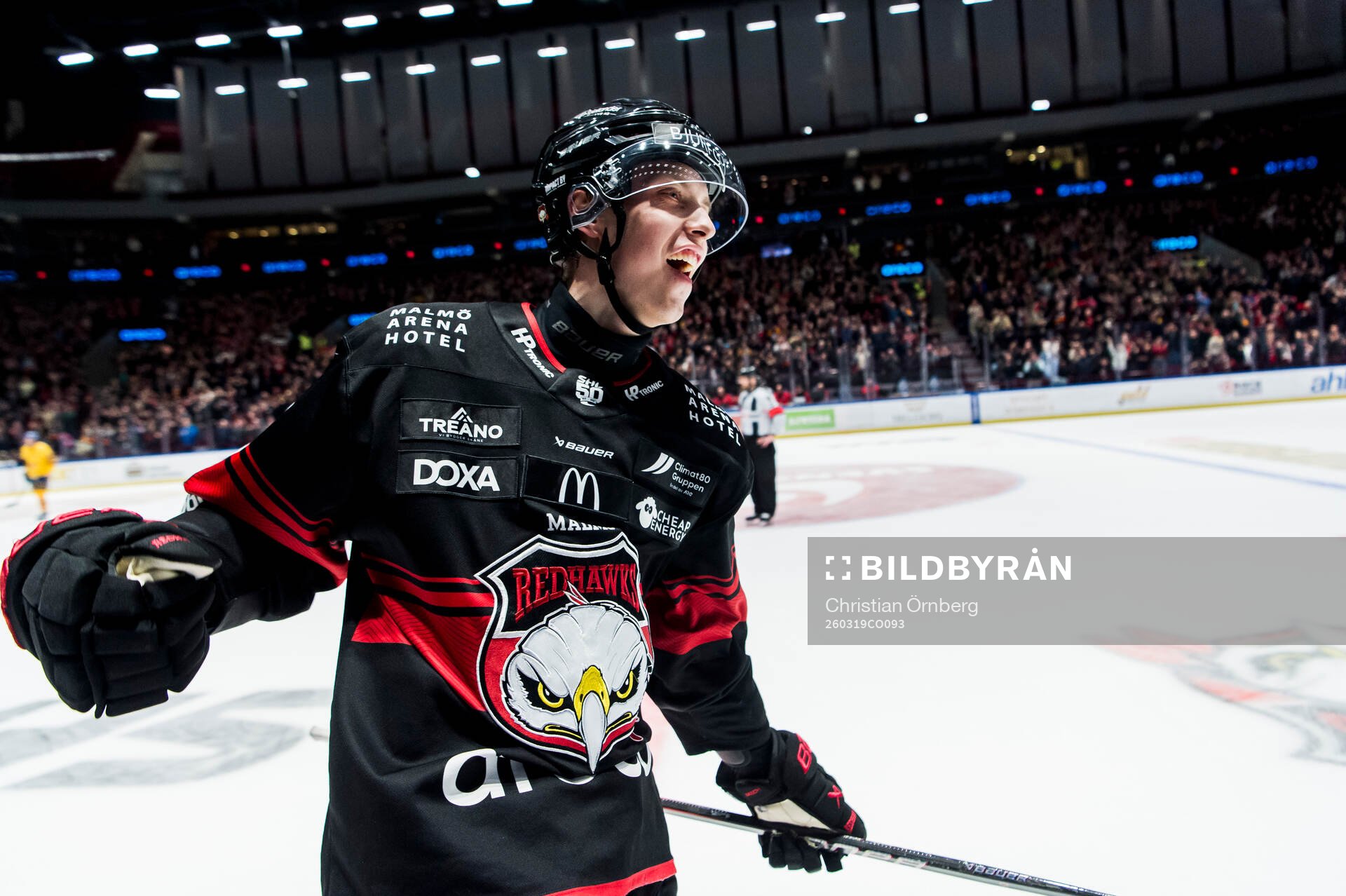 Malmö Redhawks William Von Barnekow jublar
