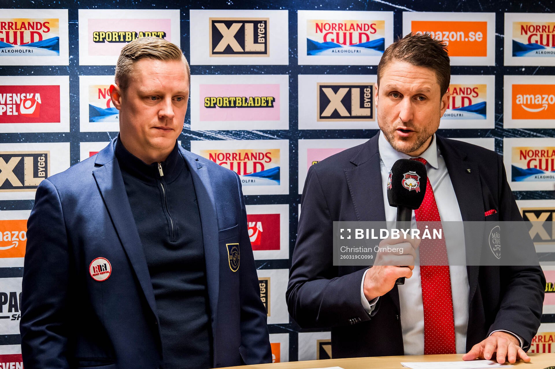 Djurgårdens tränare Robert Kimby och Malmö Redhawks