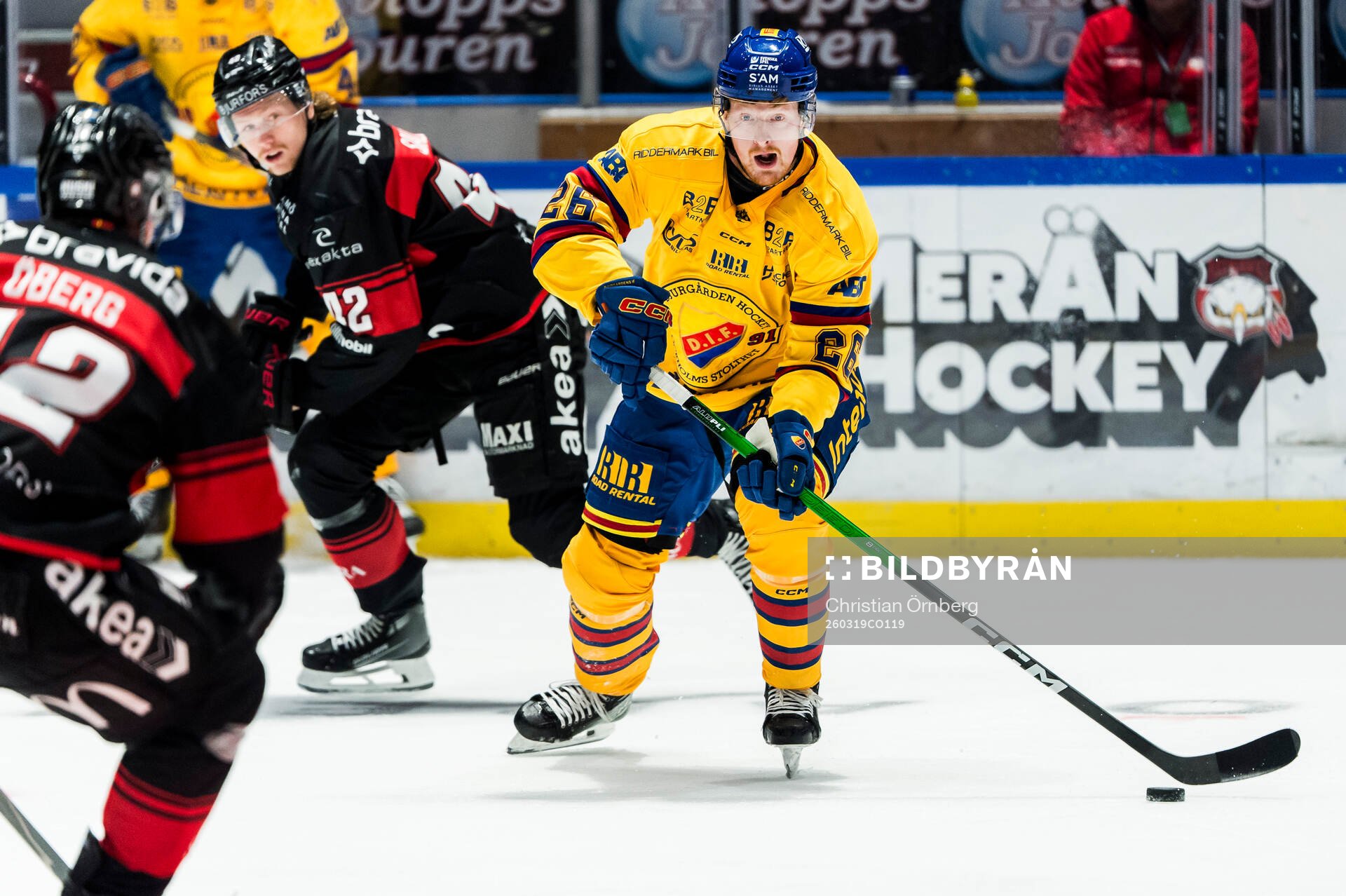 Djurgårdens Samuel Solem mot Malmö Redhawks Robin Salo