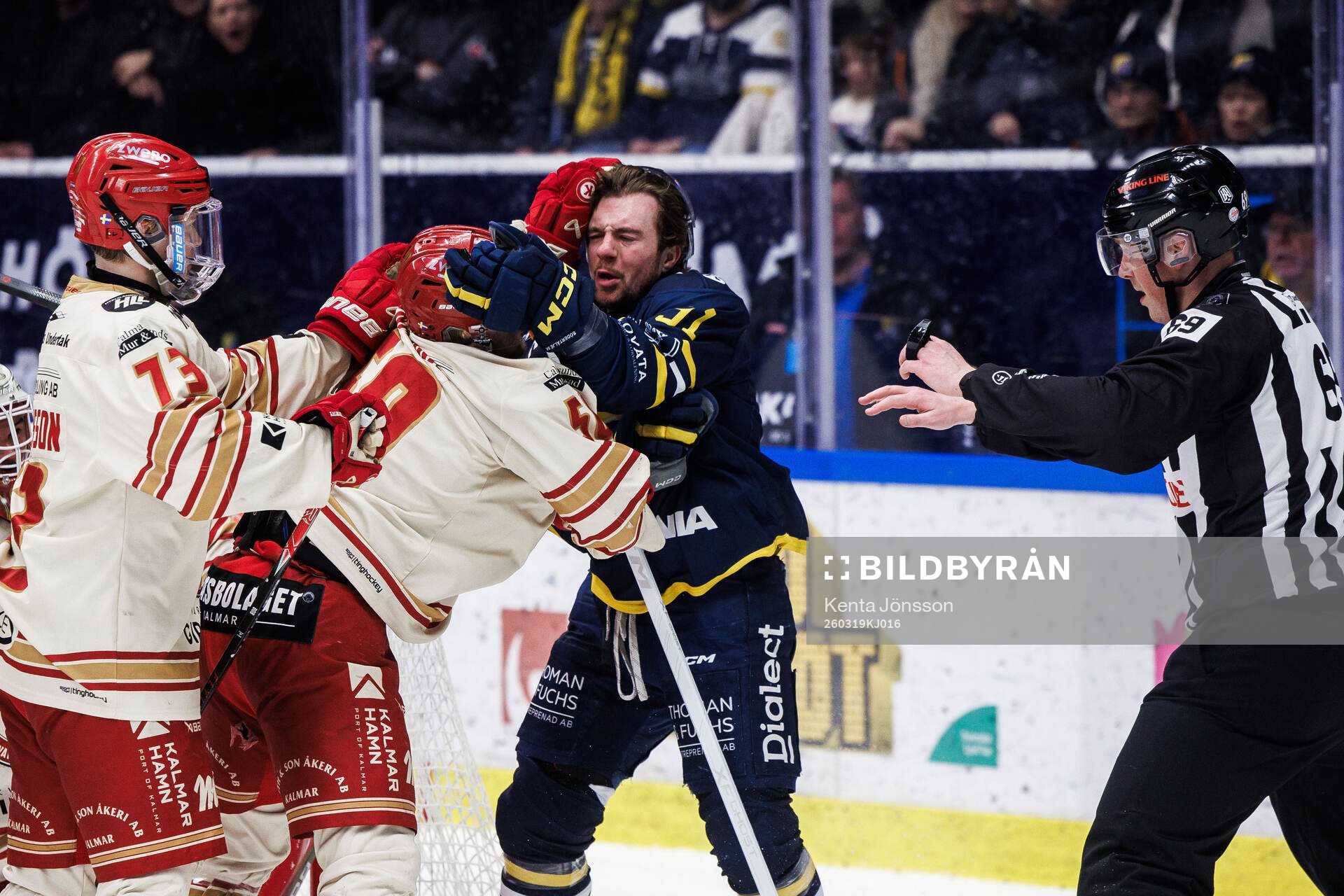 Södertäljes Andrew Vanderbeck och Kalmars Elliot Ekmark