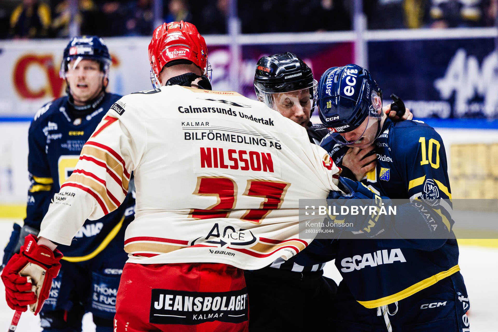 Kalmars Gabriel Olsson och Södertäljes Felix Öhrqvist