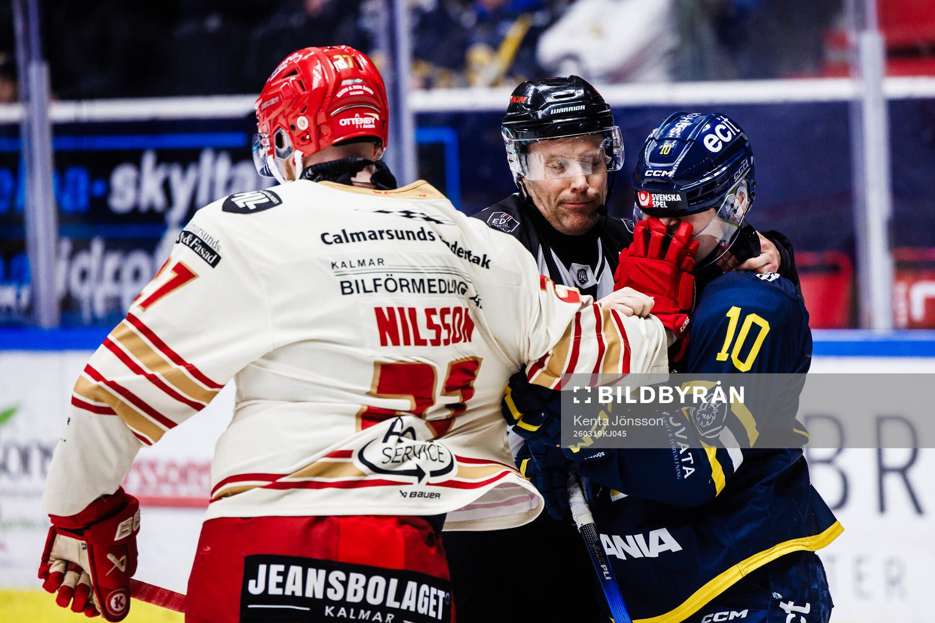 Kalmars Gabriel Olsson och Södertäljes Felix Öhrqvist