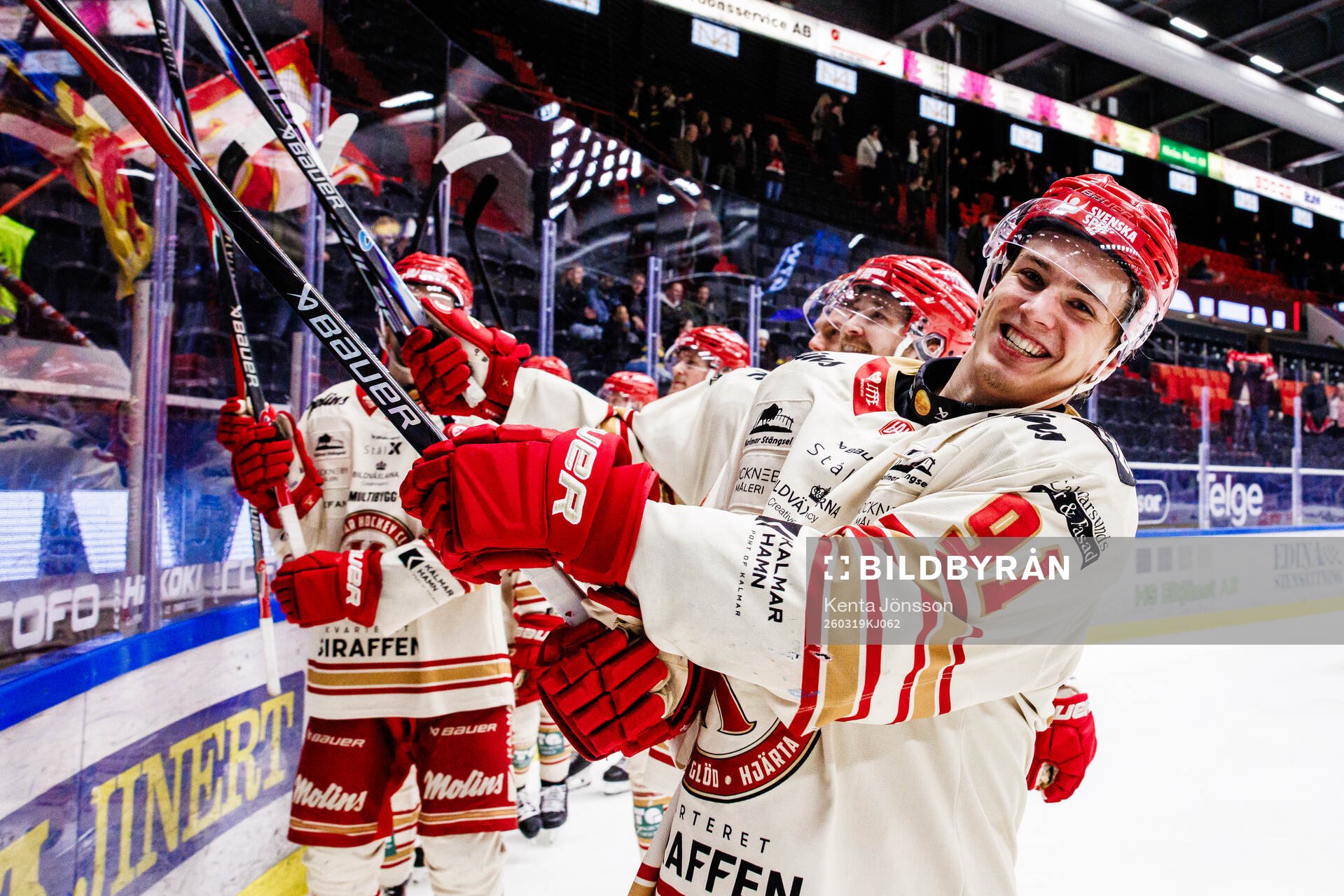 Kalmars Arvid Westlin jublar