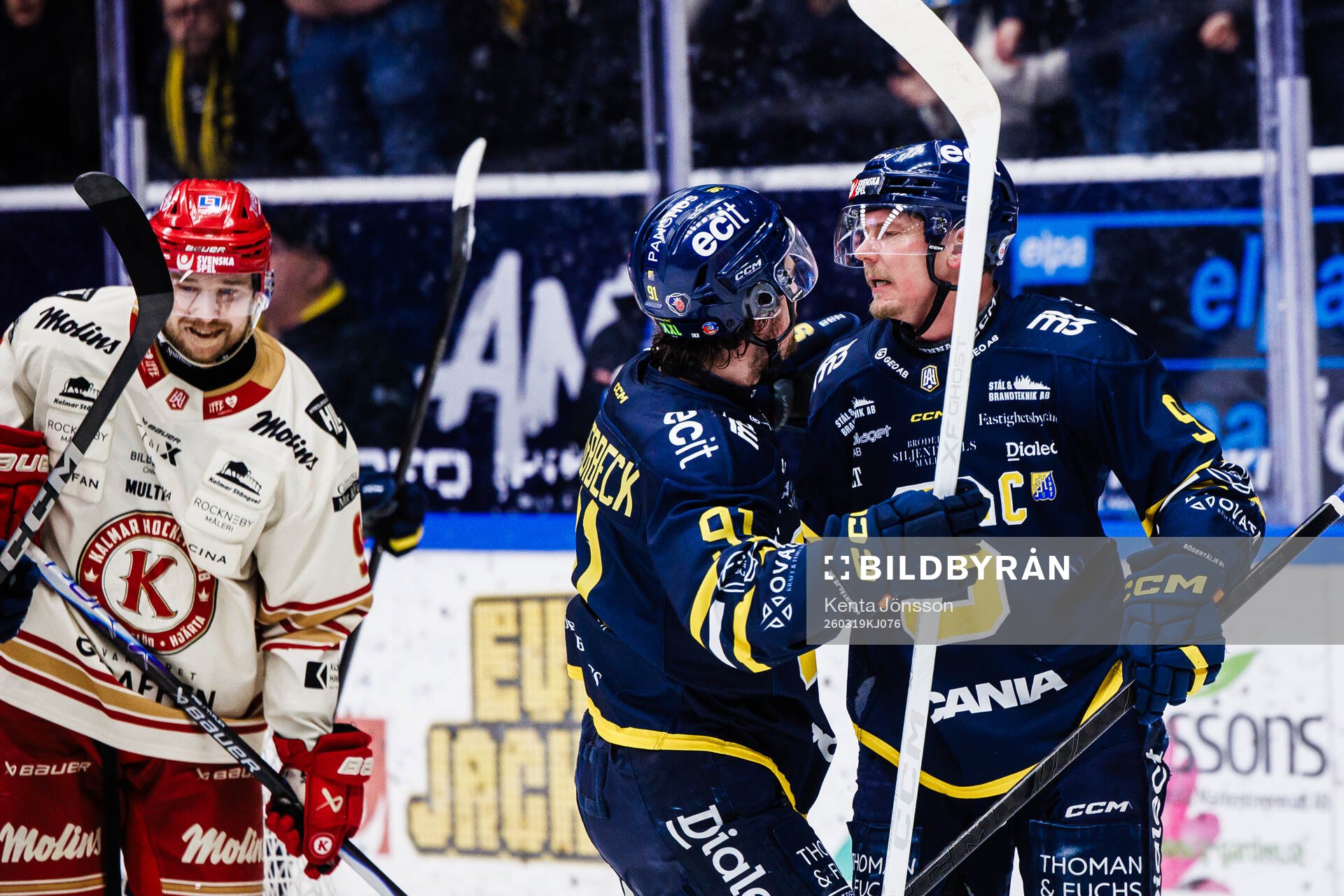 Södertäljes Patrik Zackrisson jublar