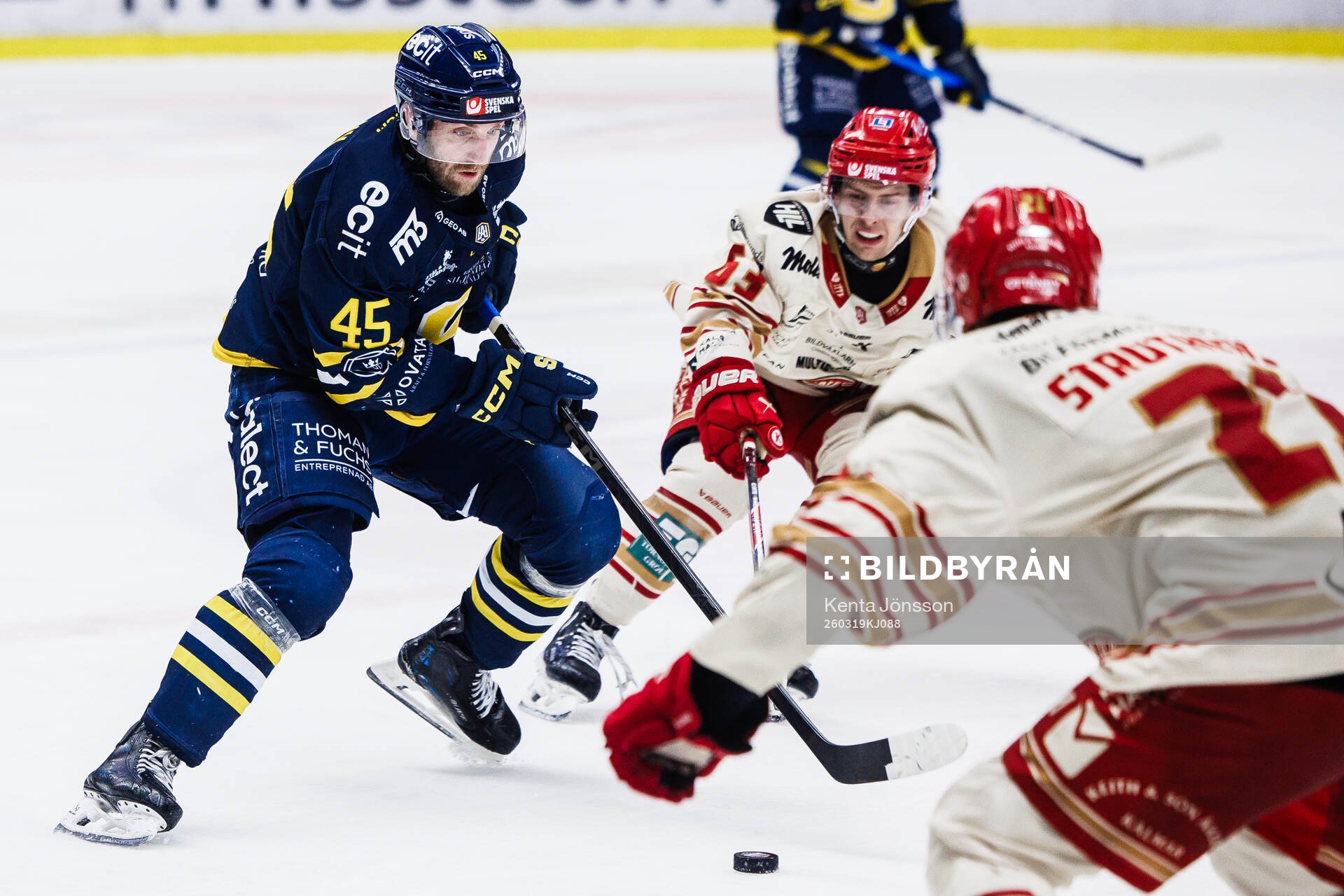 Södertäljes Sebastian Dyk och Kalmars Matt Fonteyne