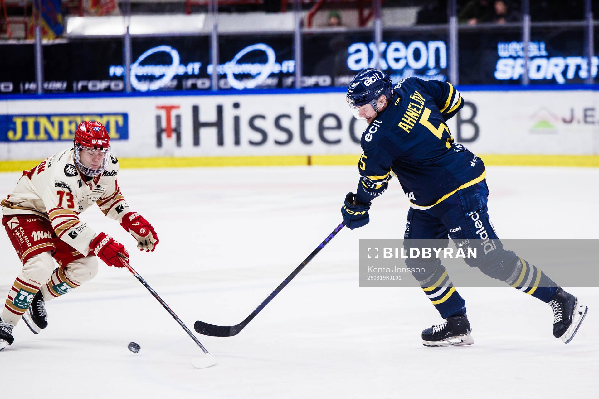 Kalmars Valdemar Johansson och Södertäljes Jonas Ahnelöv