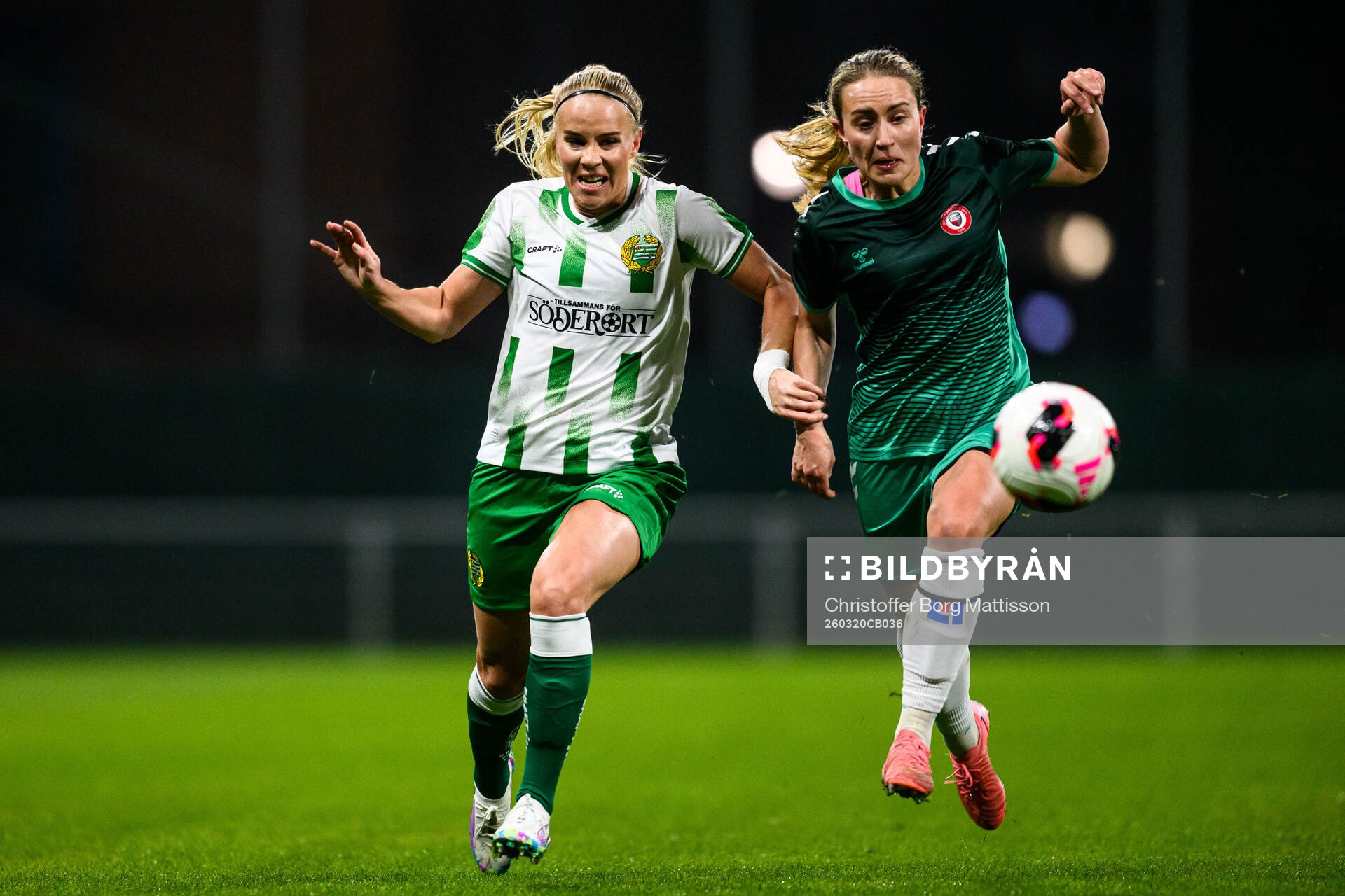 Hammarbys Stina Lennartsson och Kristianstads Viktoria