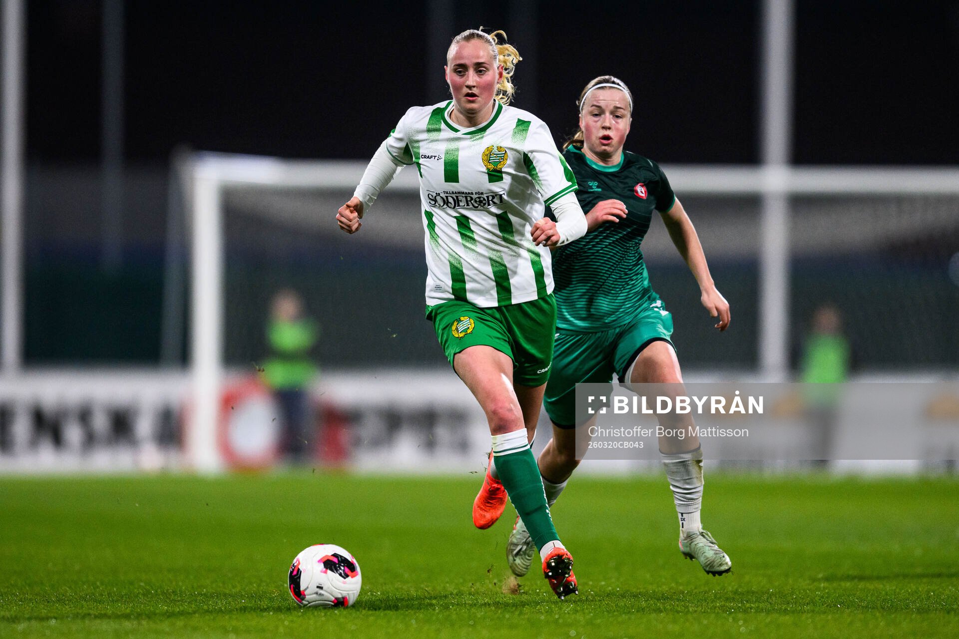 Hammarbys Emilie Bragstad och Kristianstads Emma Broddheimer