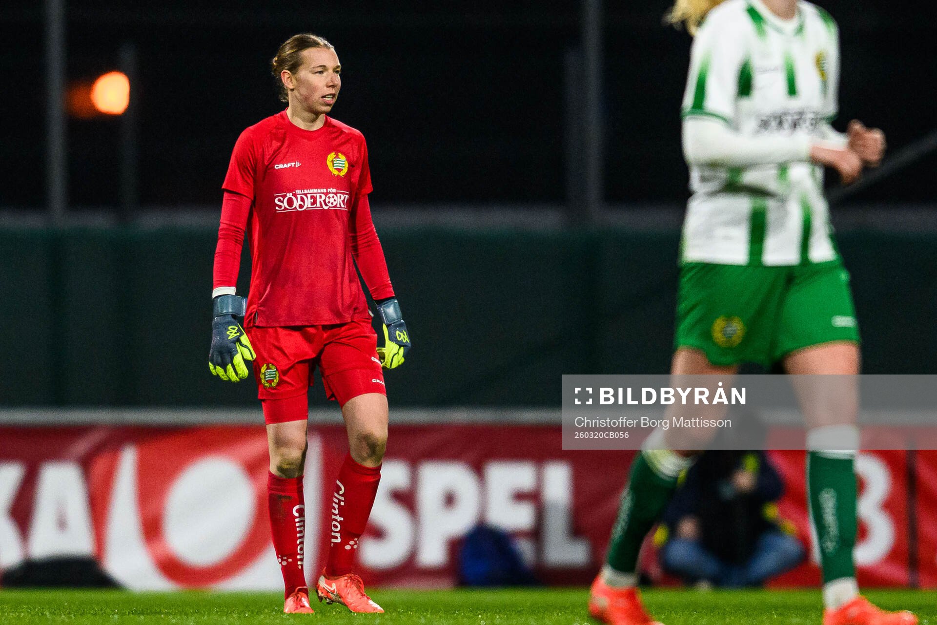 Hammarbys målvakt Melina Loeck