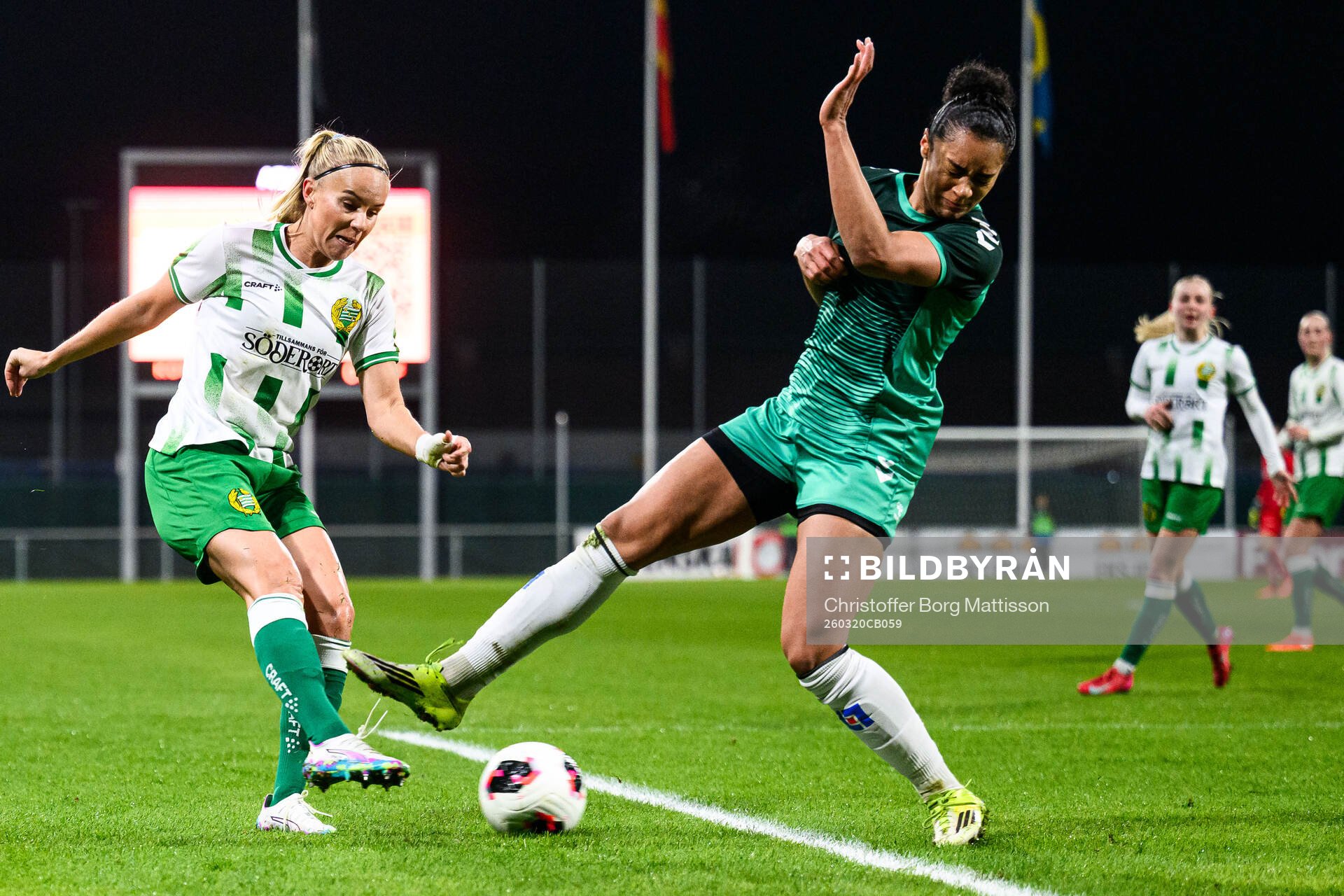Hammarbys Stina Lennartsson och Kristianstads Linda Lif