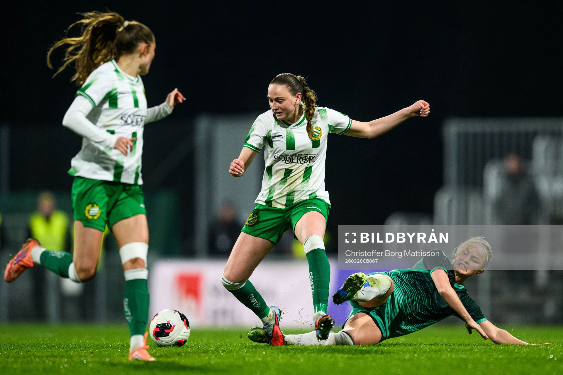 Hammarbys Vilde Hasund och Kristianstads Viktoria Persson