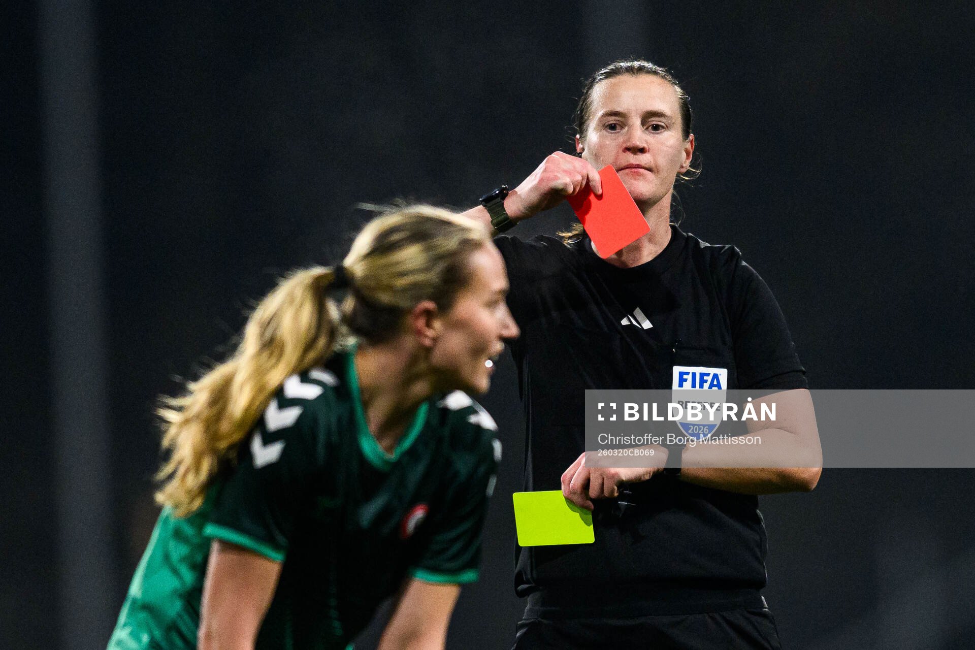 Kristianstads Viktoria Persson och Domare Lovisa Johansson