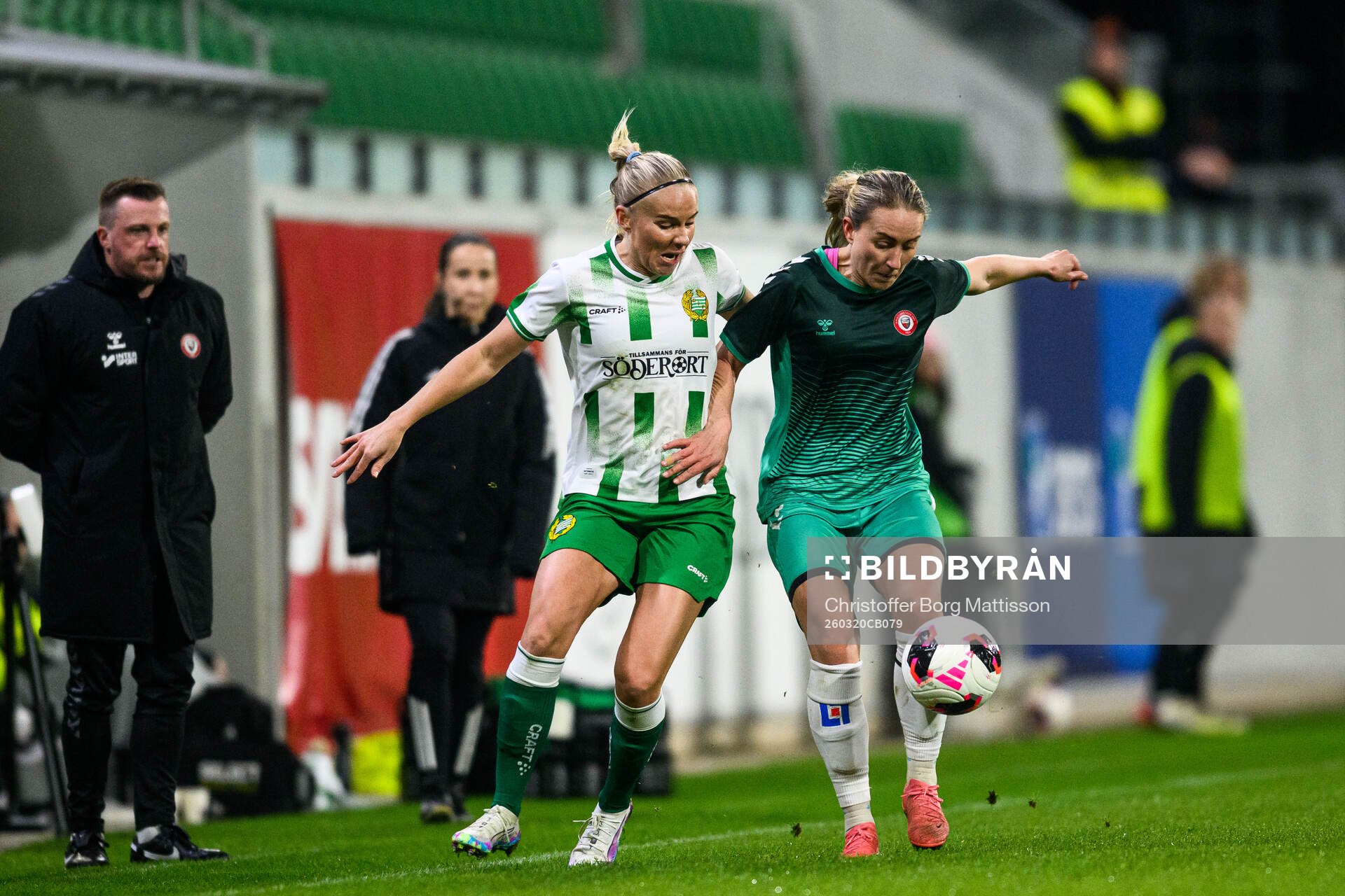 Hammarbys Stina Lennartsson och Kristianstads Viktoria