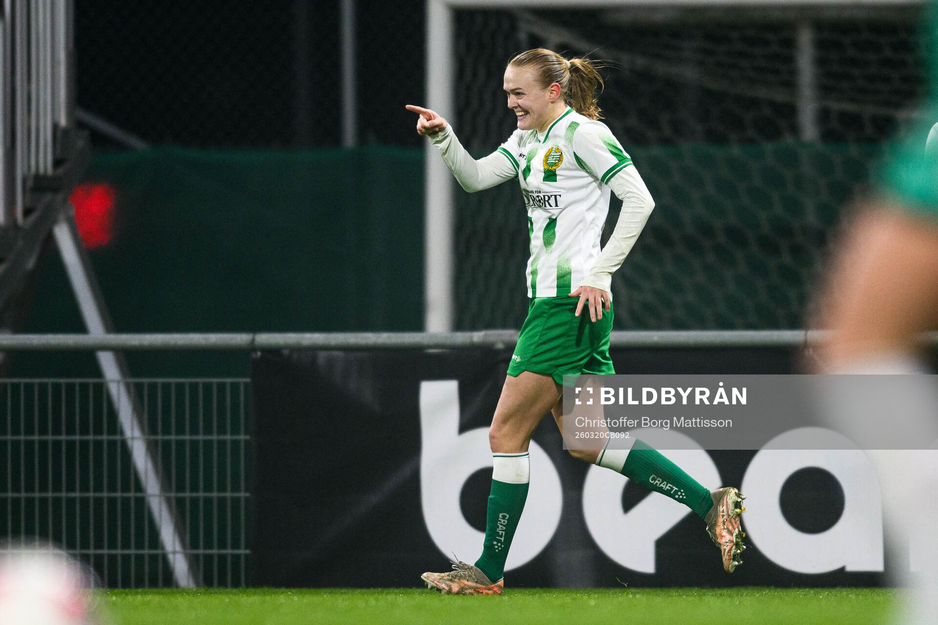 Hammarbys Elin Sørum jublar