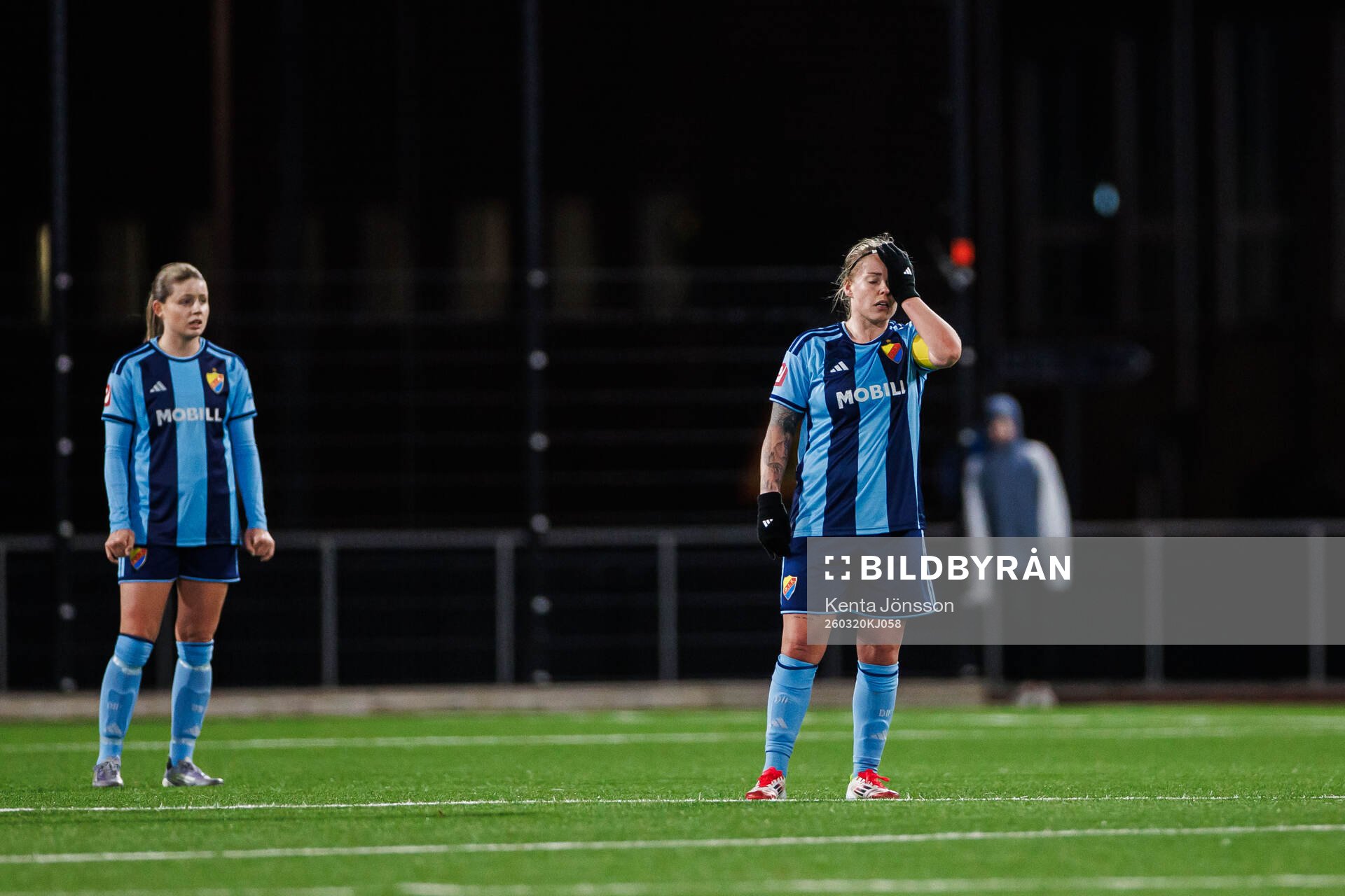 Djurgårdens Therese Åsland deppar