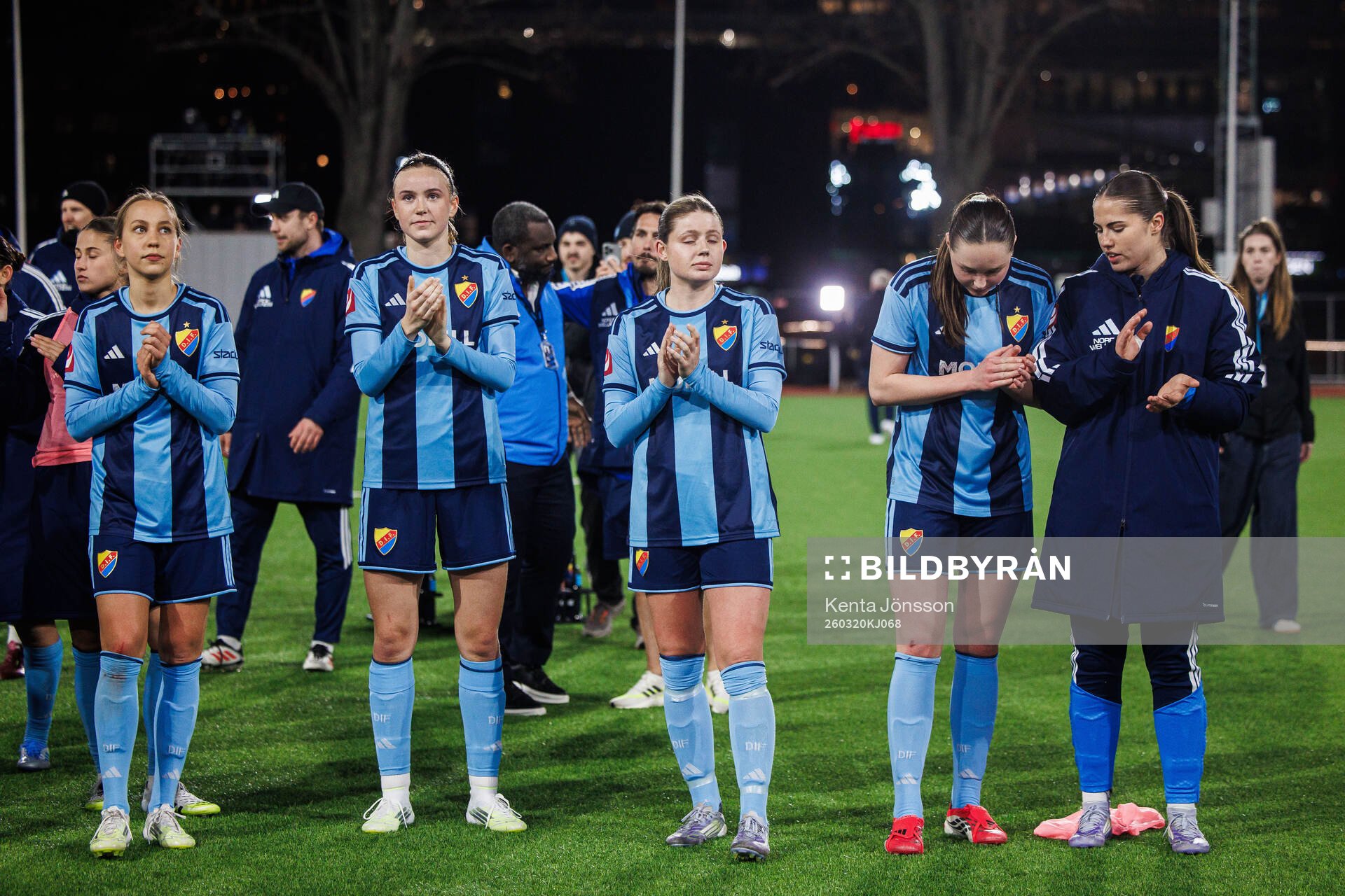 Djurgårdens Sara Eriksson, Fabienne Bartholdson, Zoe