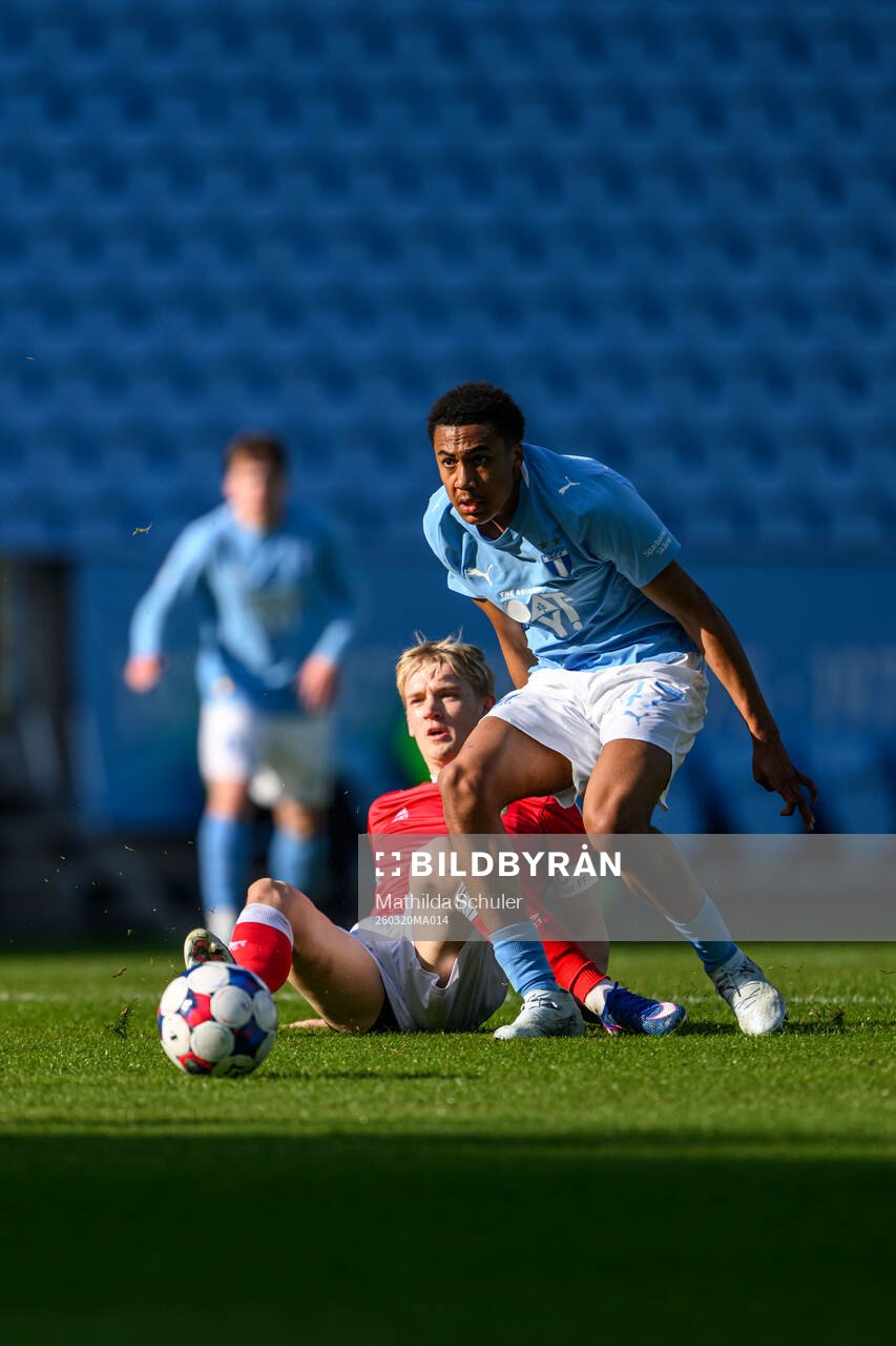 Kalmars Victor Larsson och Malmö FFs Theodor Lundbergh