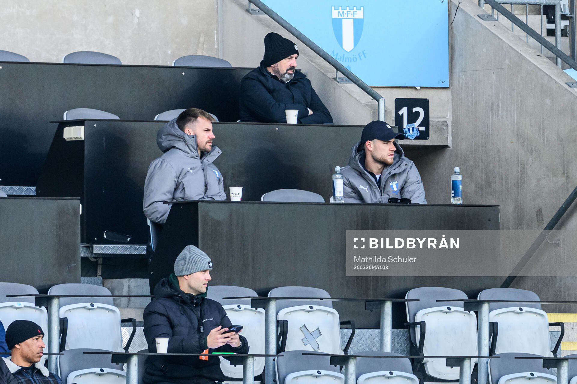 Malmö FFs målvakt Ricardo Friedrich och Gabriel Busanello