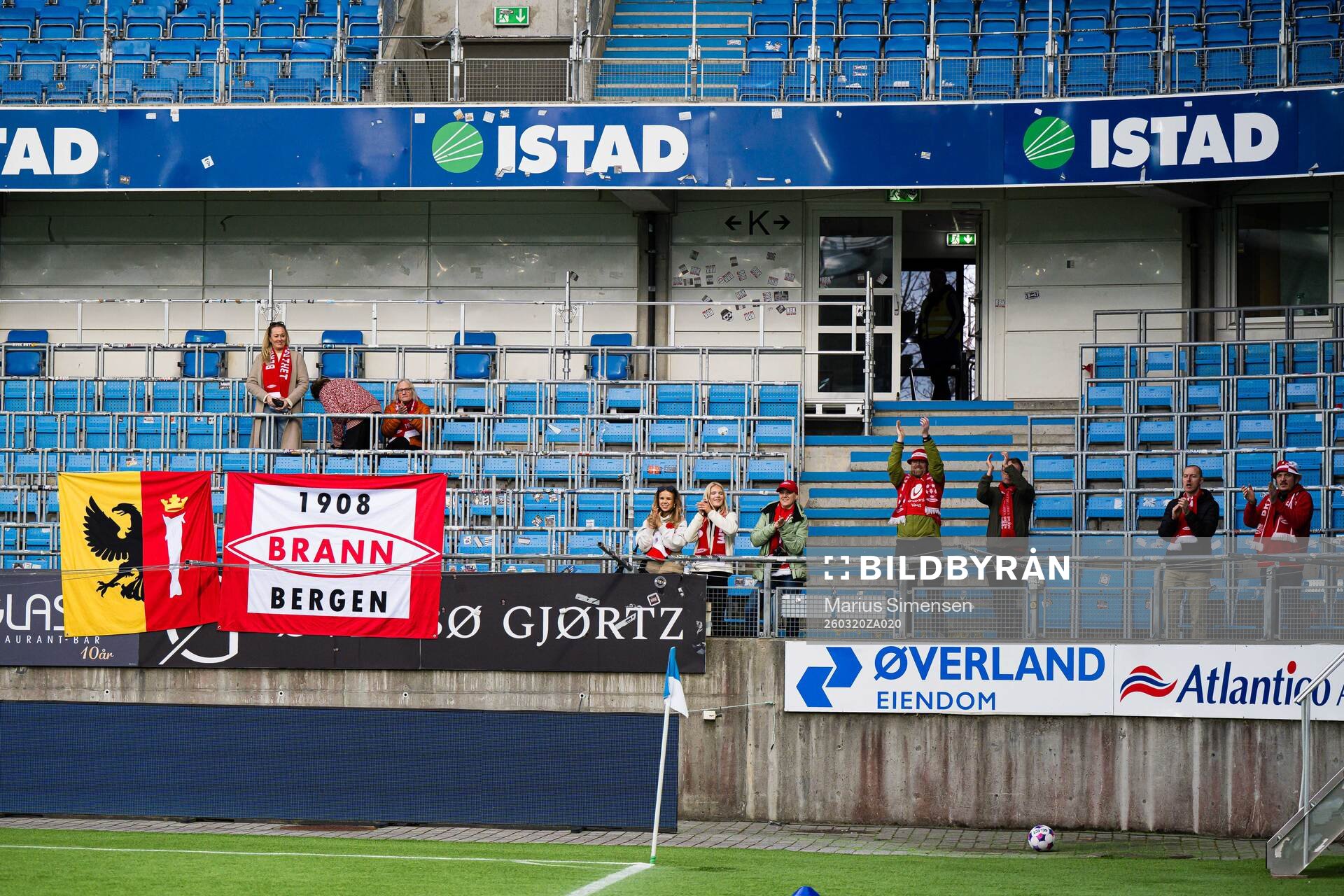 Spectators in the stands
