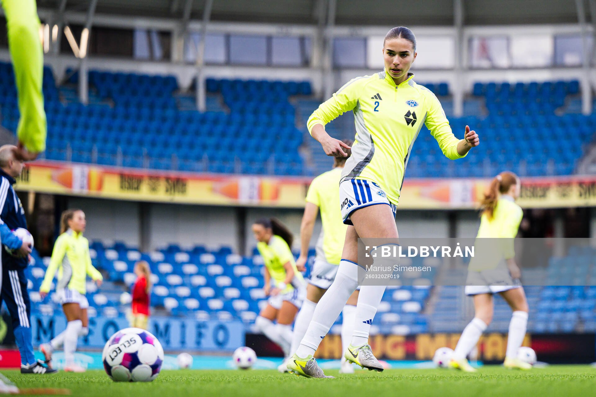Slavica Krstevska of Molde warms up
