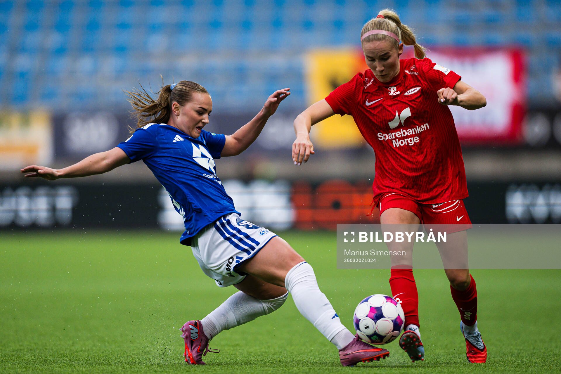 Karen Rygg Ims of Molde and Nea Emilia Lehtola of Brann