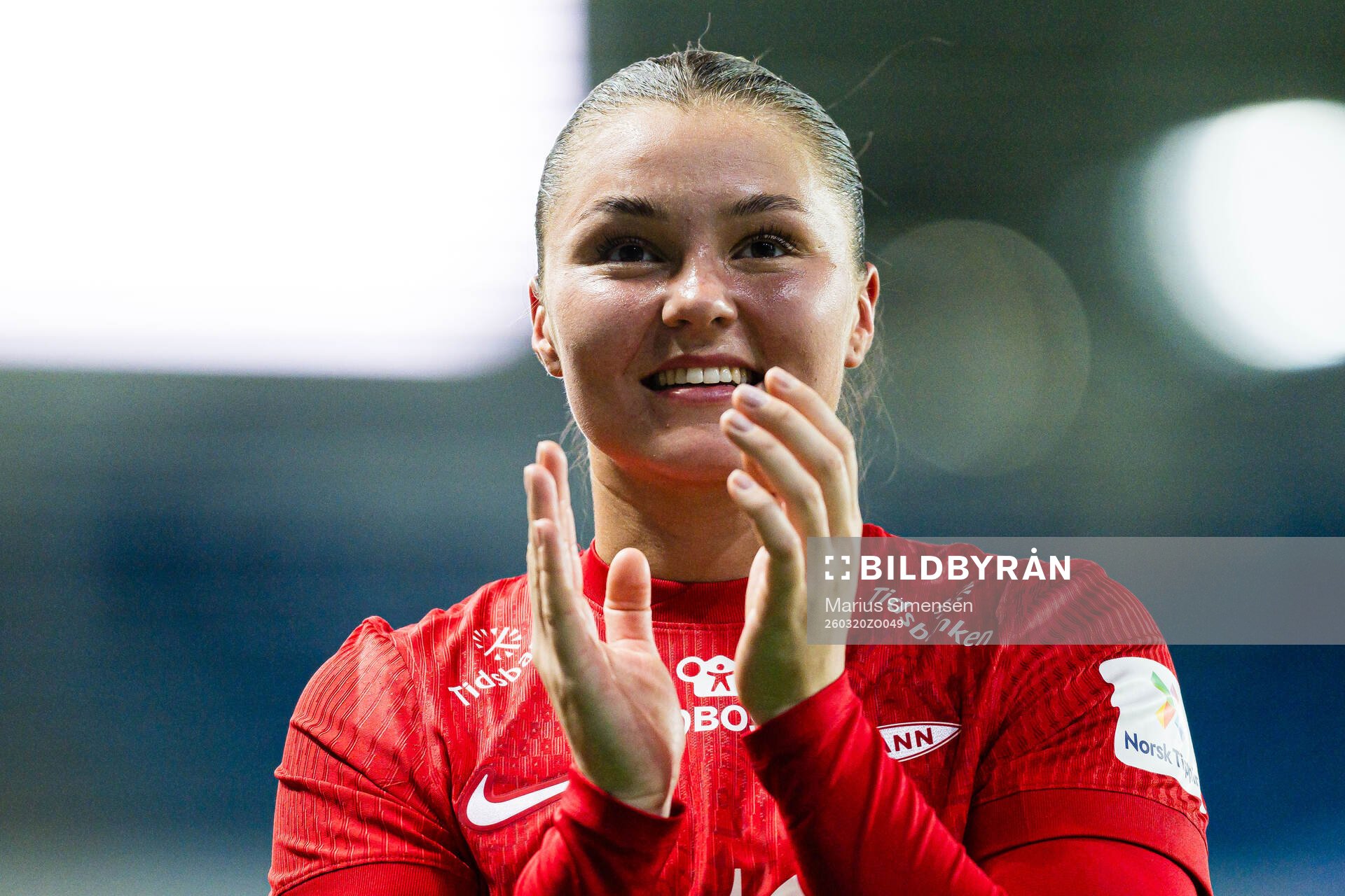 Anna Nerland Aahjem of Brann celebrates