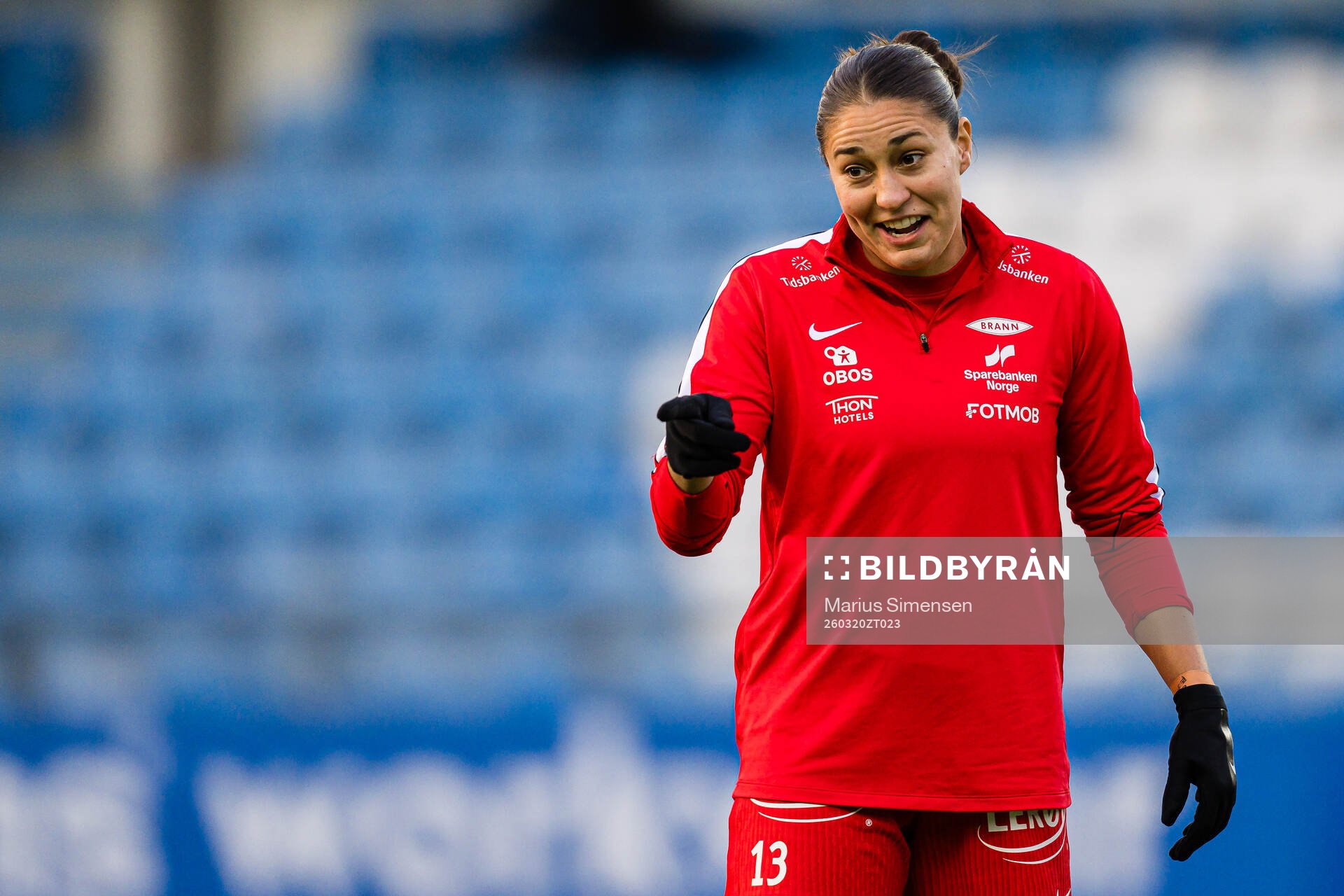 Brenna Marie Lovera of Brann warms up