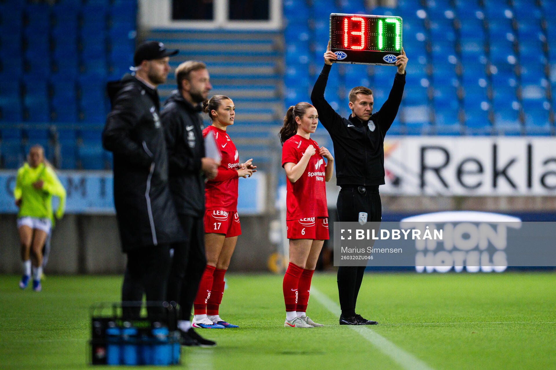 Anna Nerland Aahjem and Carina Wik Alfredsen of Brann
