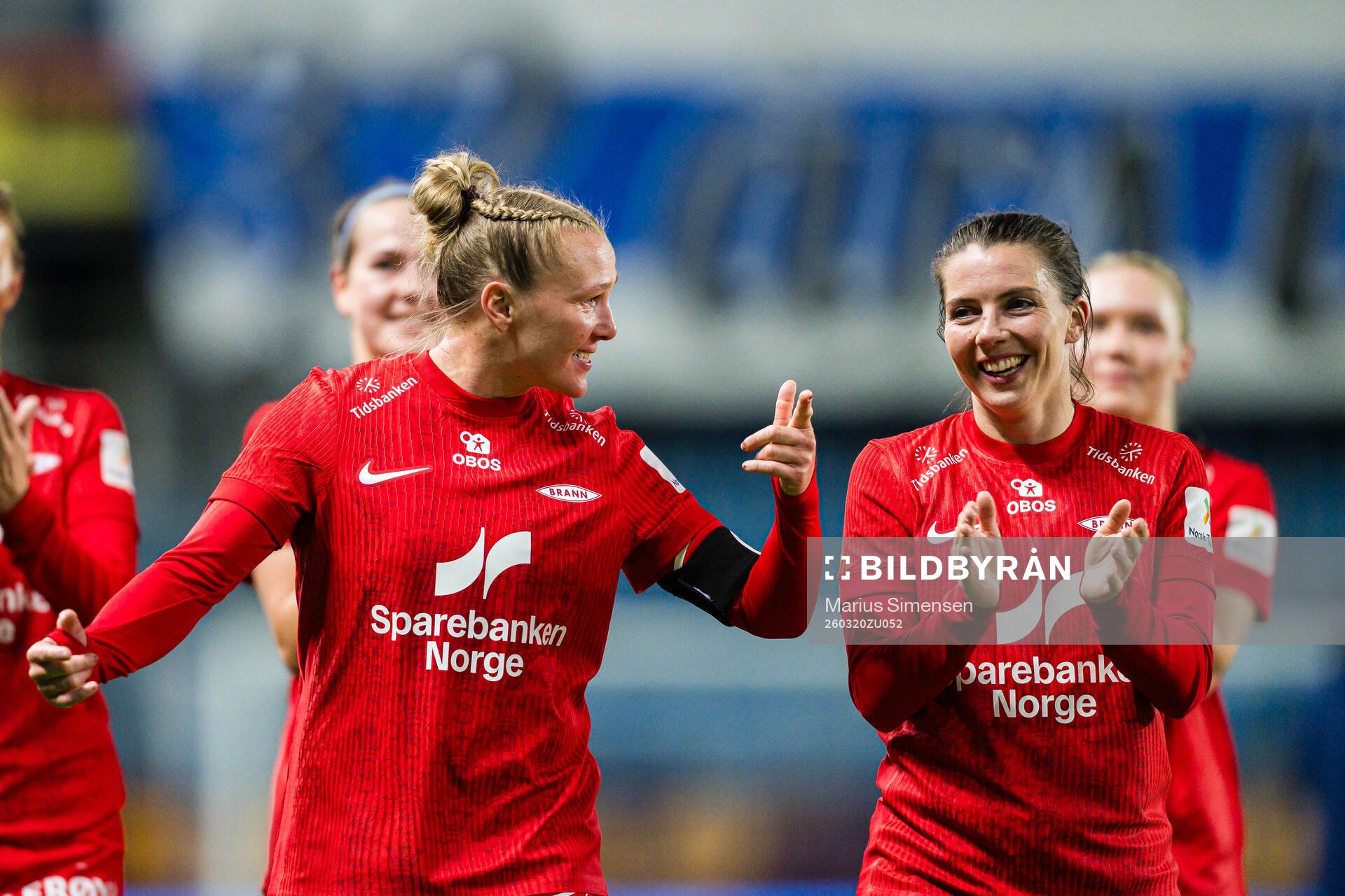 Karoline Haugland ane Cecilie Redisch Kvamme of Brann