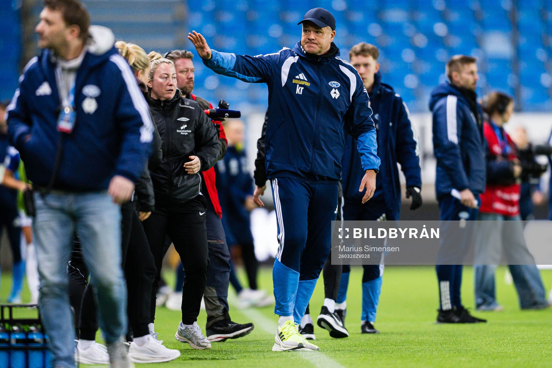 Head coach Kent Rudning of Molde looks dejected