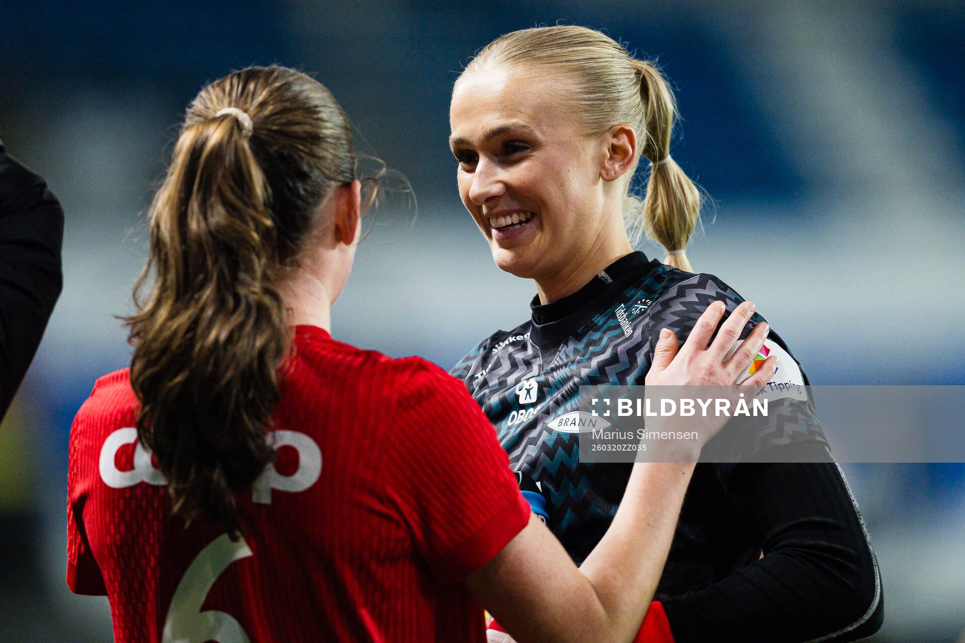 Selma Panengstuen of Brann celebrates