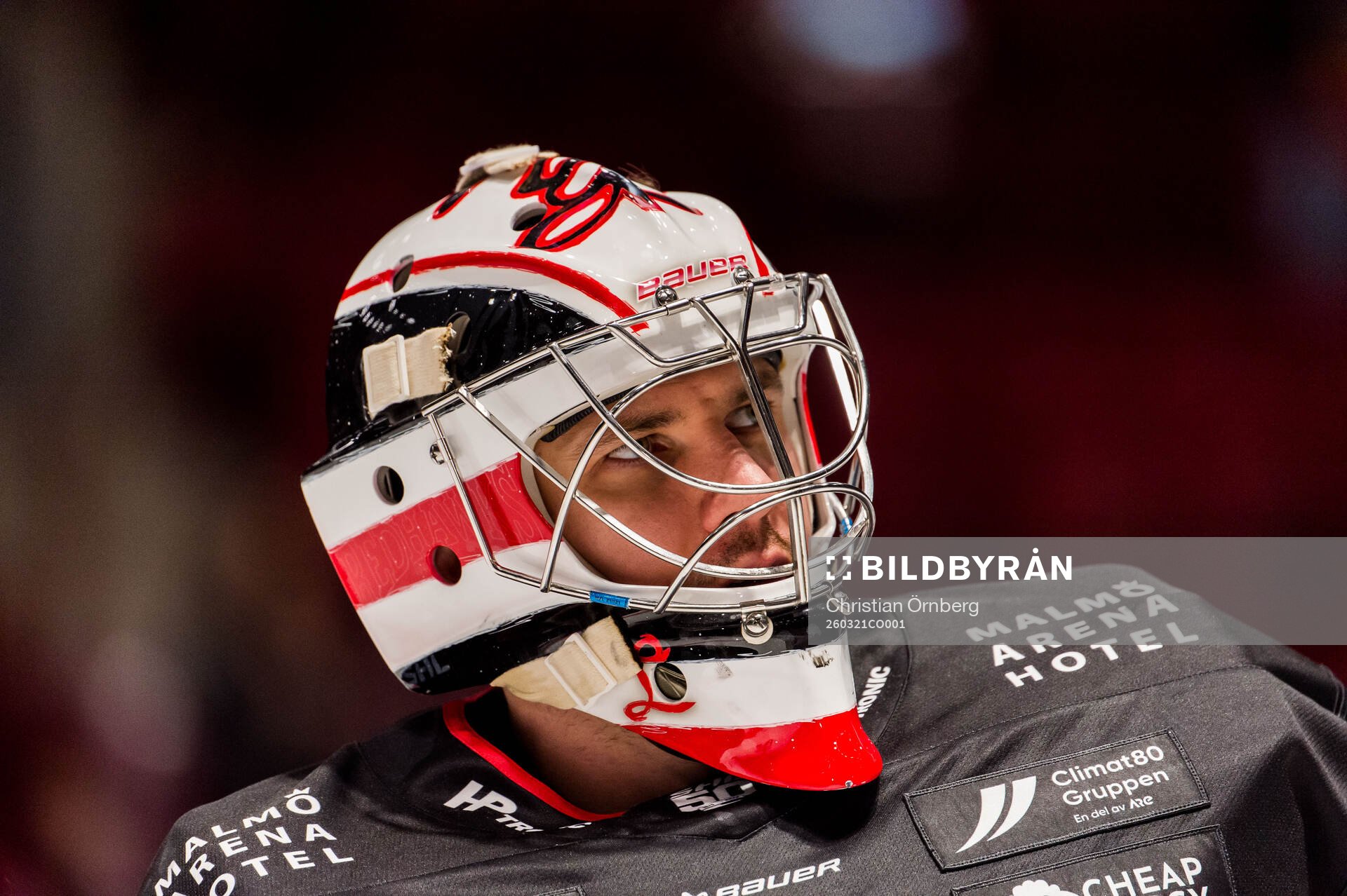 Malmö Redhawks målvakt Marek Langhamer