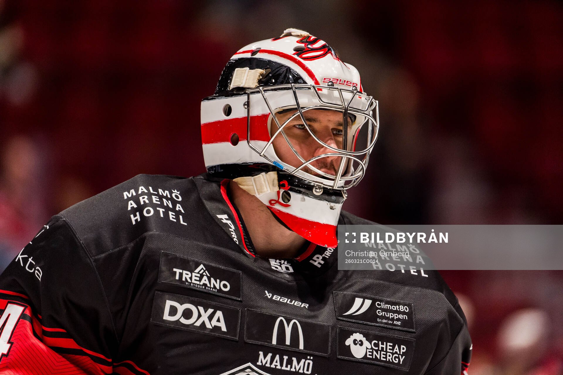 Malmö Redhawks målvakt Marek Langhamer