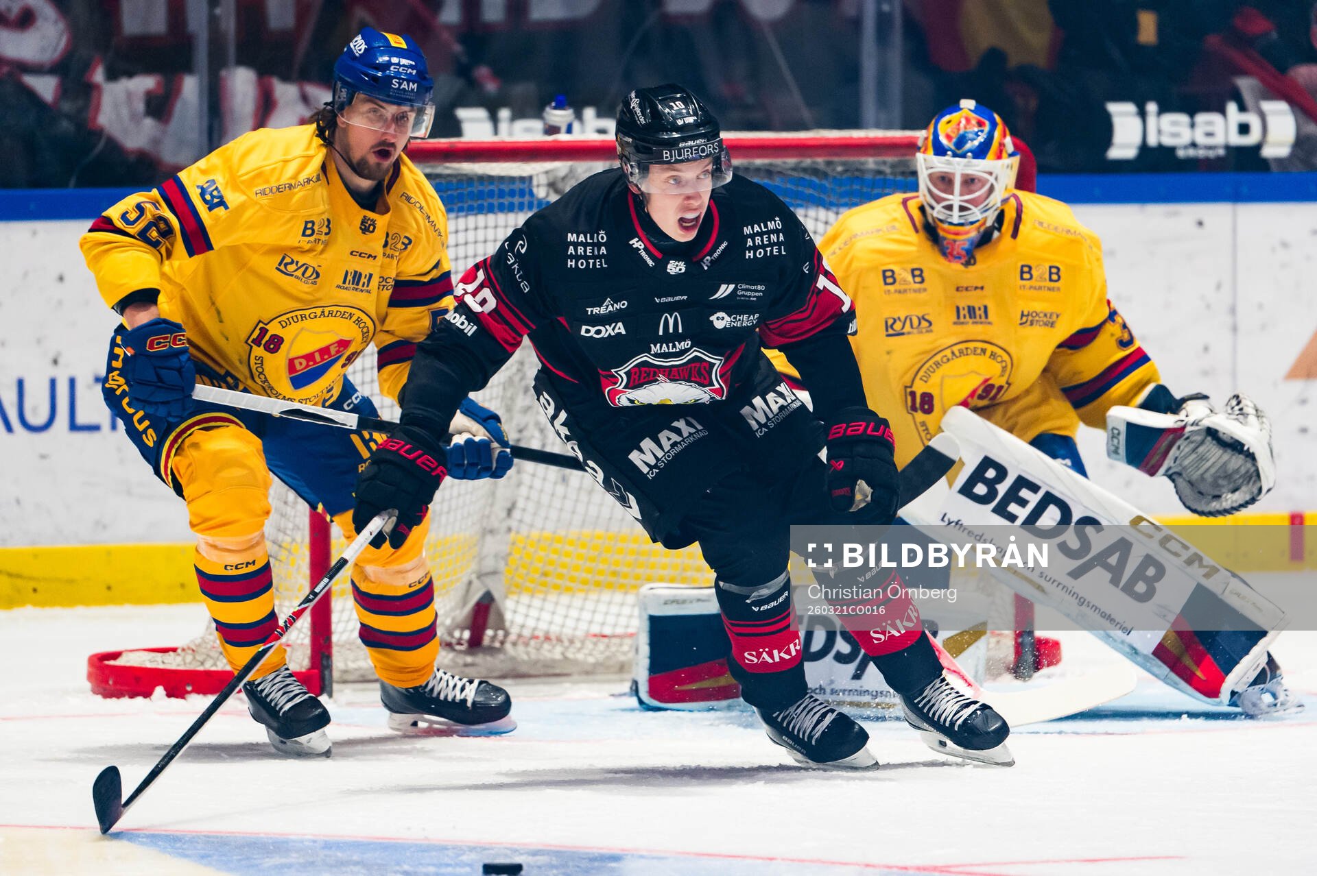 Malmö Redhawks William Von Barnekow samt Djurgårdens