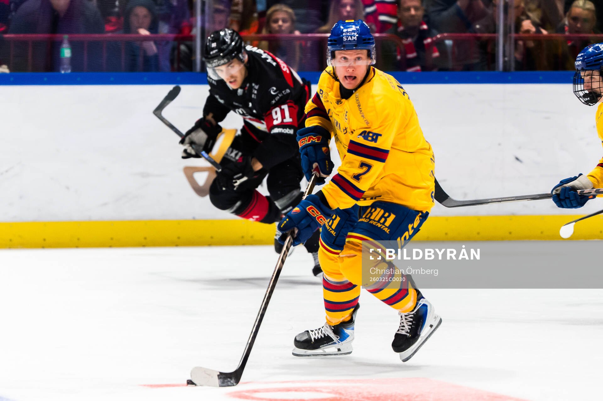 Djurgårdens Joseph Snively och Malmö Redhawks Axel