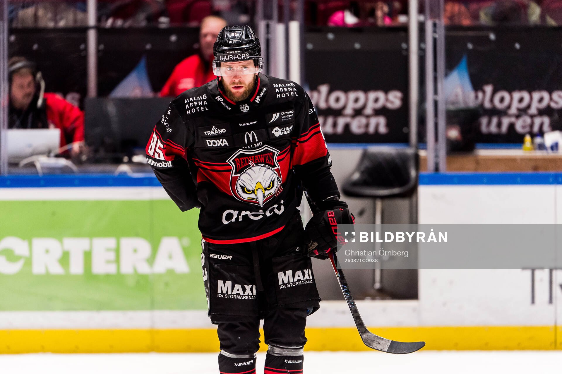 Malmö Redhawks Carl Persson utvisas