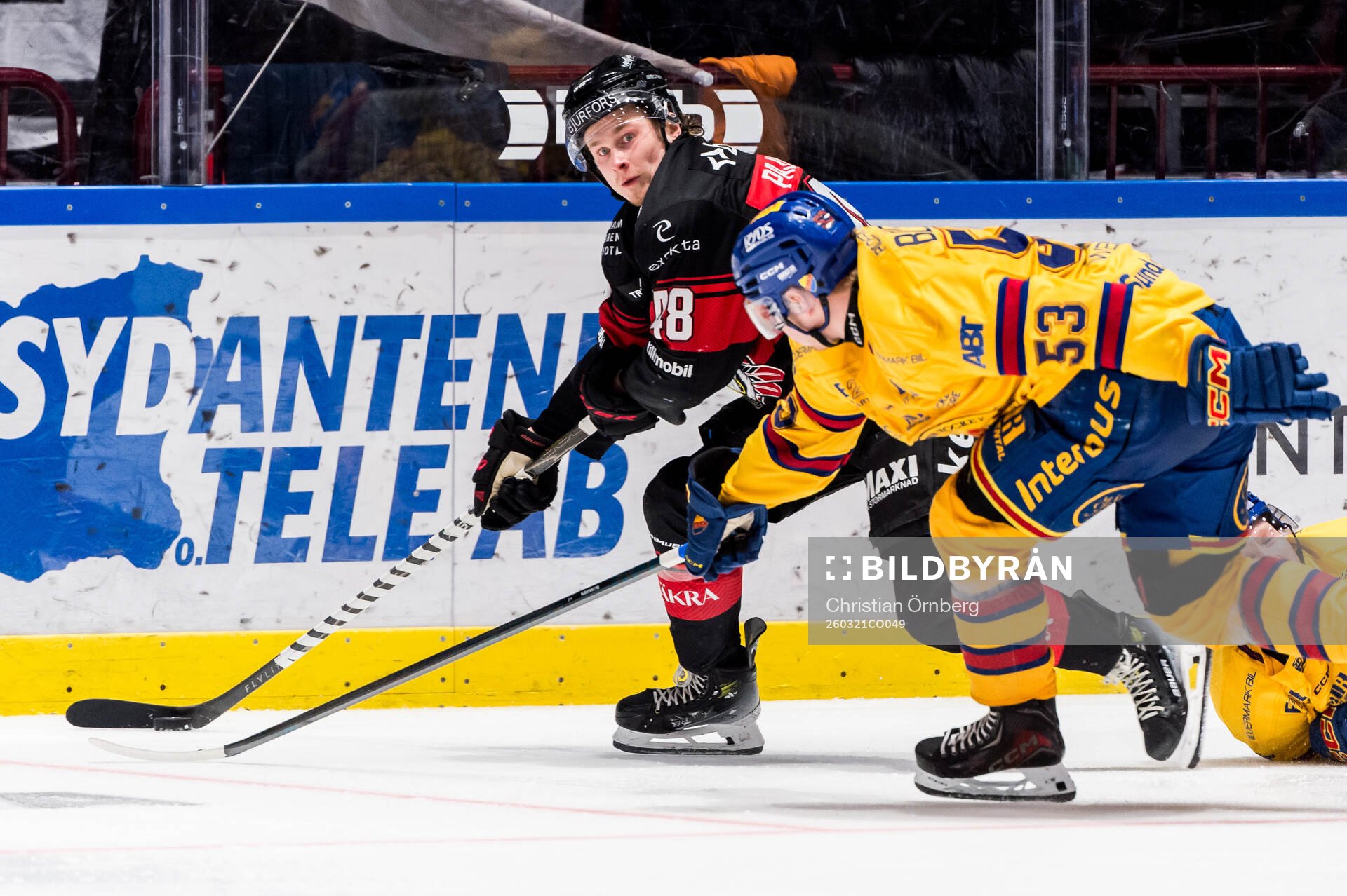 Malmö Redhawks Lauri Pajuniemi och Djurgårdens David
