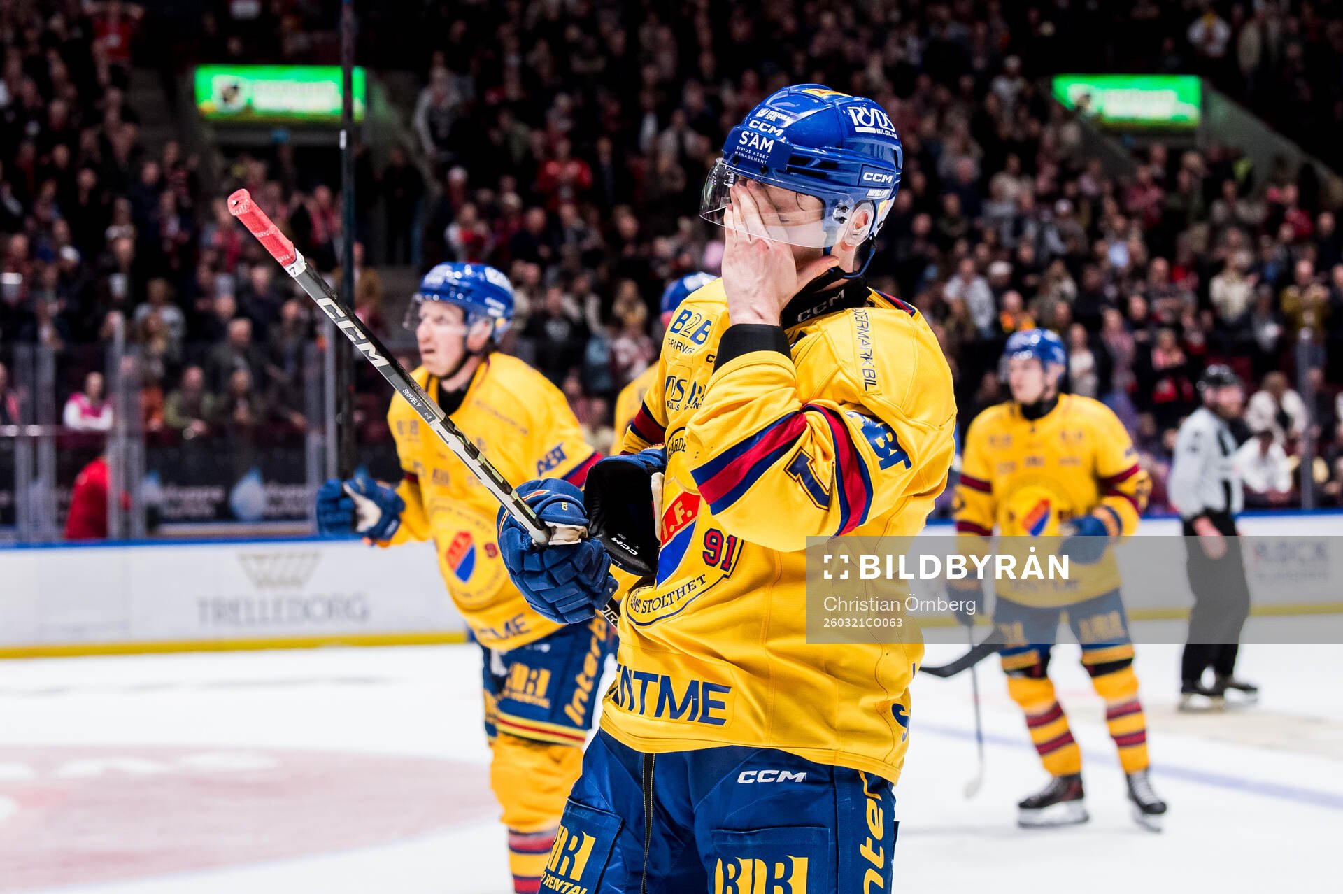 under åttondelsfinal tre i SHL mellan Malmö Redhawks och